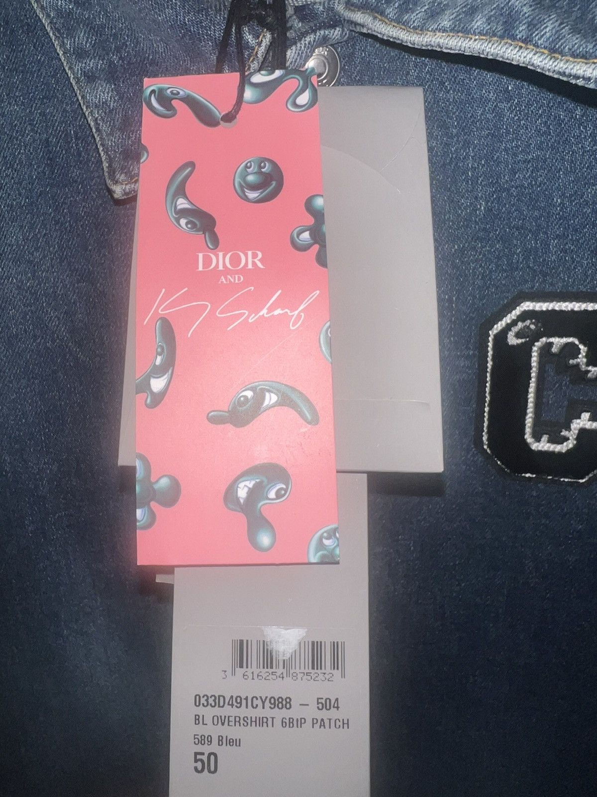 Dior Dior and Kenny Scharf - Blue Denim - brand New Size US L / EU 52-54 / 3 - 3 Thumbnail