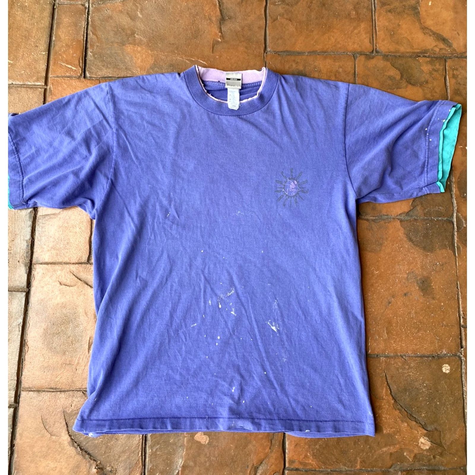 Ocean Pacific VINTAGE Ocean Pacfic OP Hang Ten Purple T Shirt L Adult Men Shirt Crew Neck Cotton Graphic Print Surfer USA 80s Size US L / EU 52-54 / 3 - 3 Thumbnail