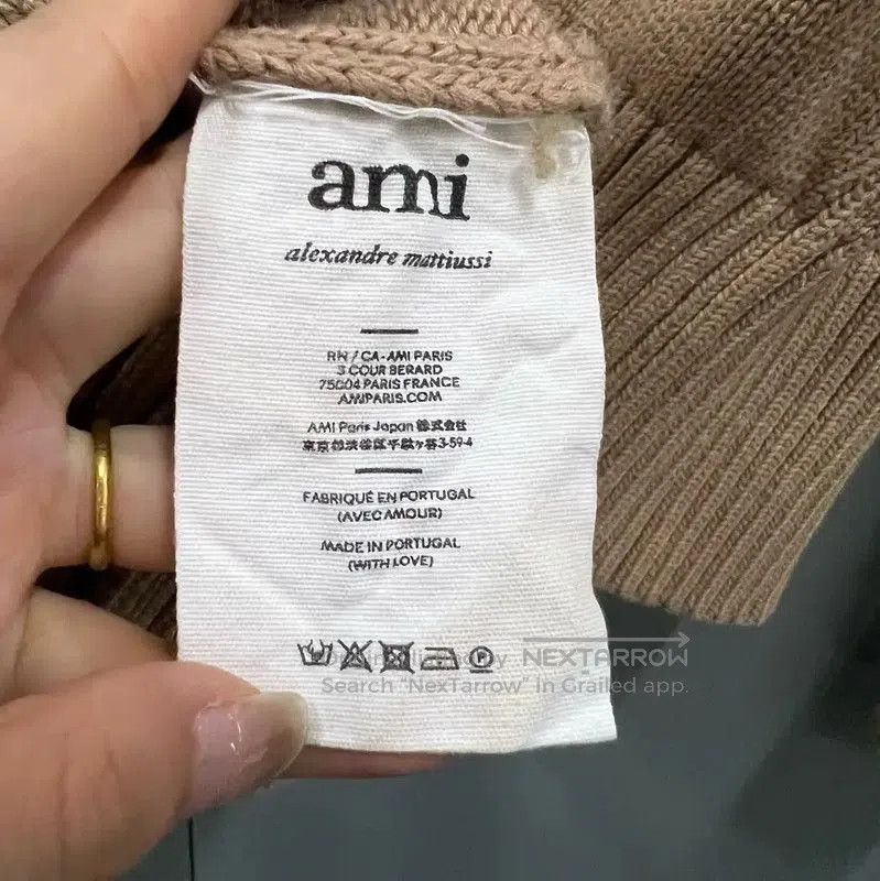 AMI AMI Khaki Wool Long Sleeve Pullover Sweater . Size S / US 4 / IT 40 - 3 Thumbnail