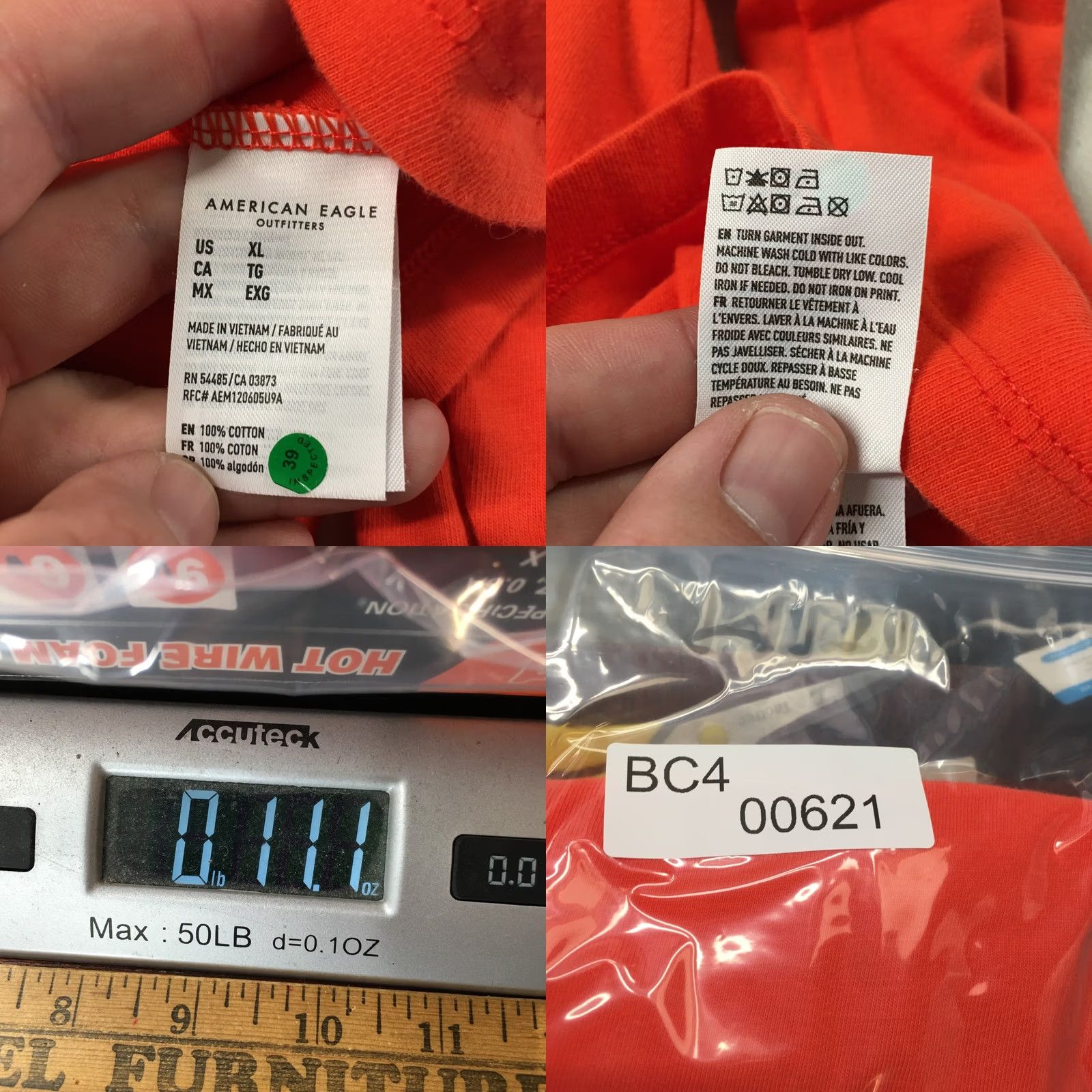 American Eagle Outfitters Red Long Sleeve Shirt Mens XL American Eagle Outfitters - Vintage - Good Condition Size US XL / EU 56 / 4 - 9 Thumbnail