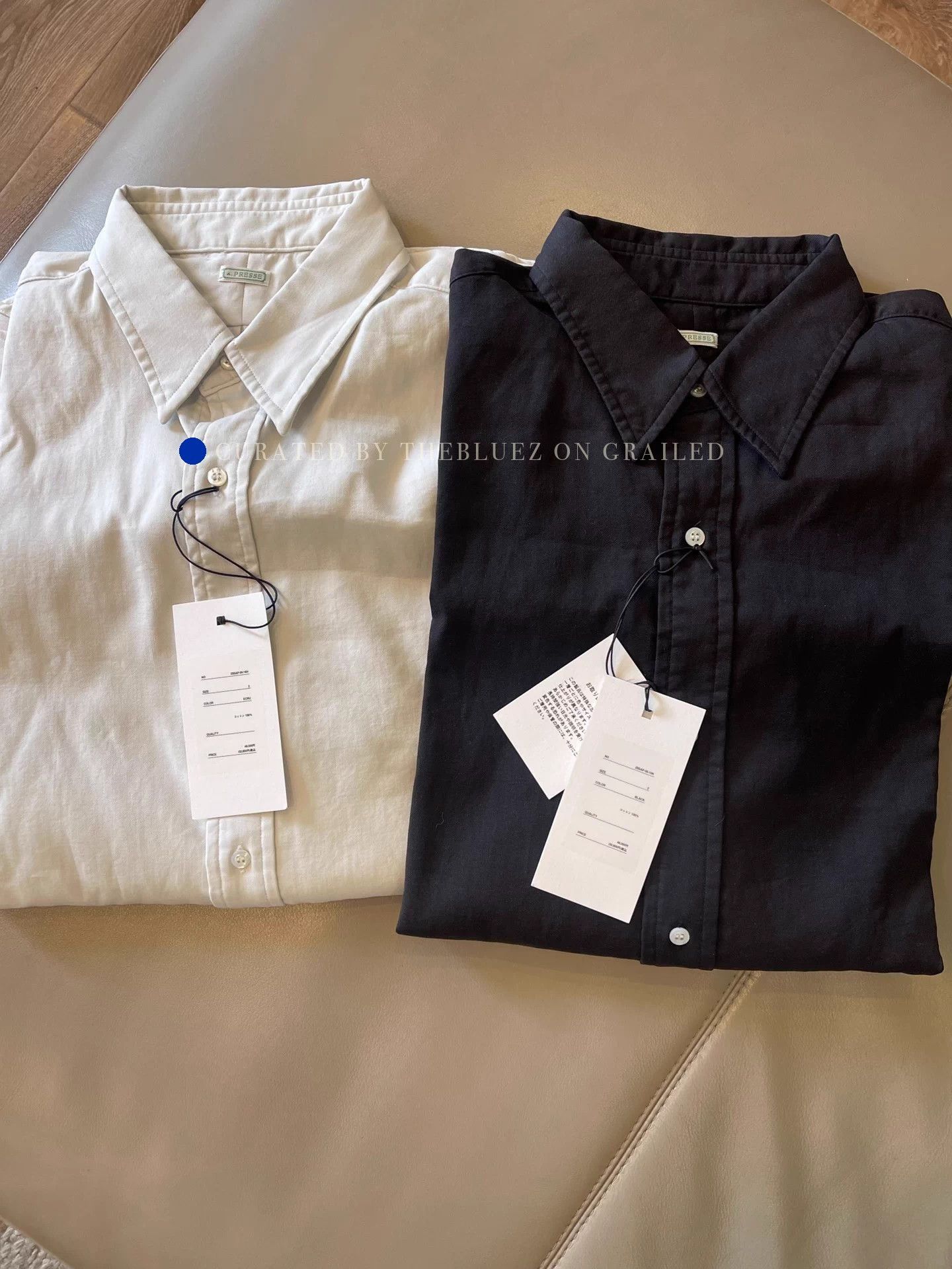 A.PRESSE Double Weave Twill Regular Shirt Size US M / EU 48-50 / 2 - 1 Thumbnail