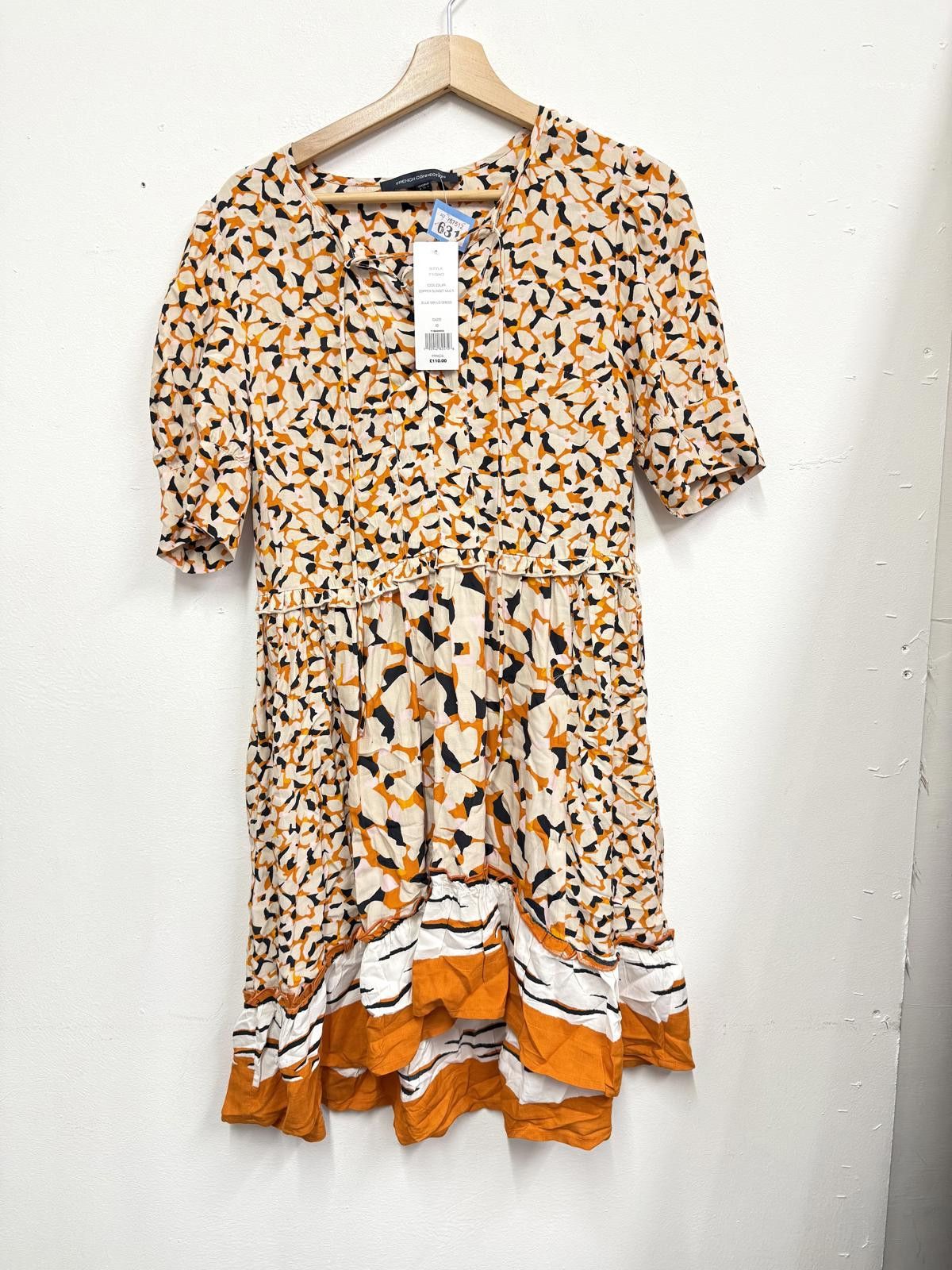 French Connection French Connection Copper Sunset Multi Ellie Mix L Dress Size Size S / US 4 / IT 40 - 1 Thumbnail