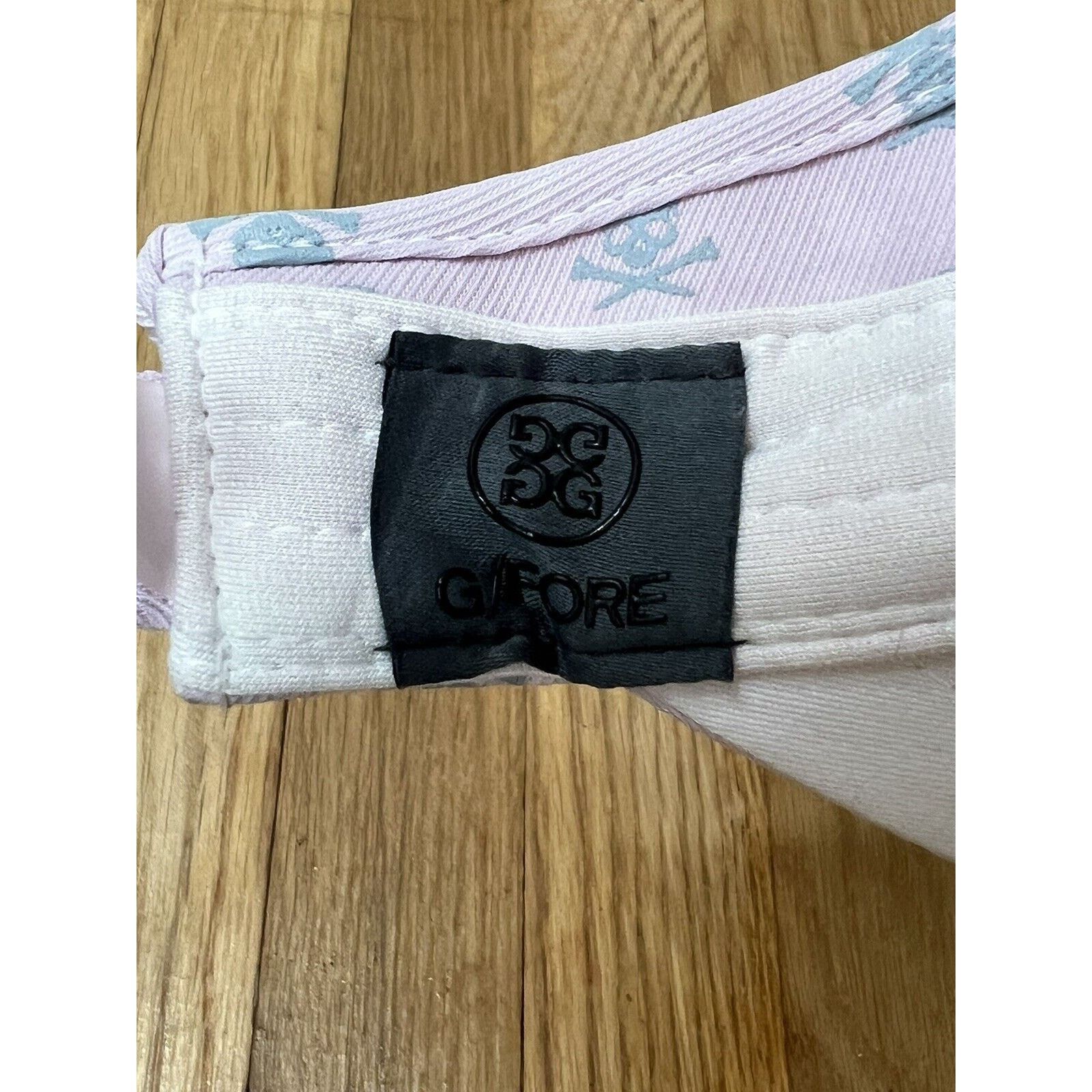 G/FORE GFore Visor White Light Gray Skull Crossbones All Over Print Size ONE SIZE - 3 Thumbnail