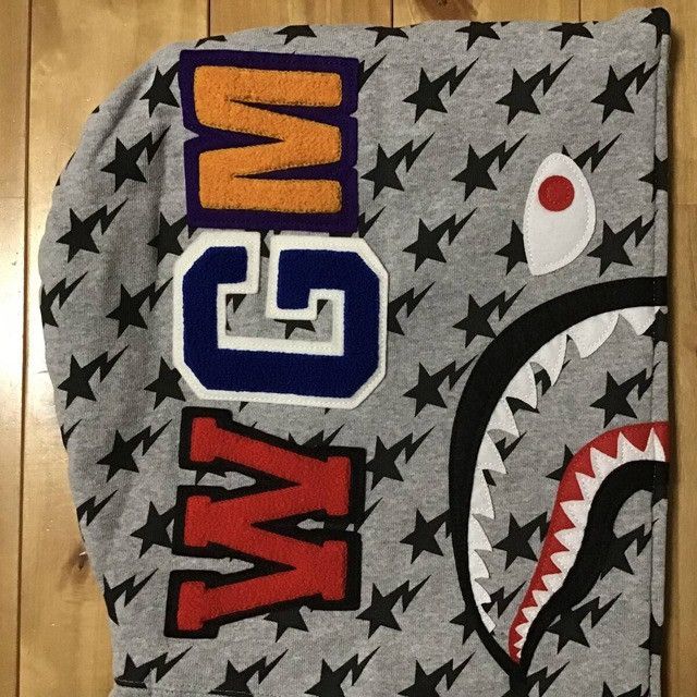 Bape BAPE Stars and Stripes Shark full zip hoodie a bathing ape Size US M / EU 48-50 / 2 - 4 Thumbnail