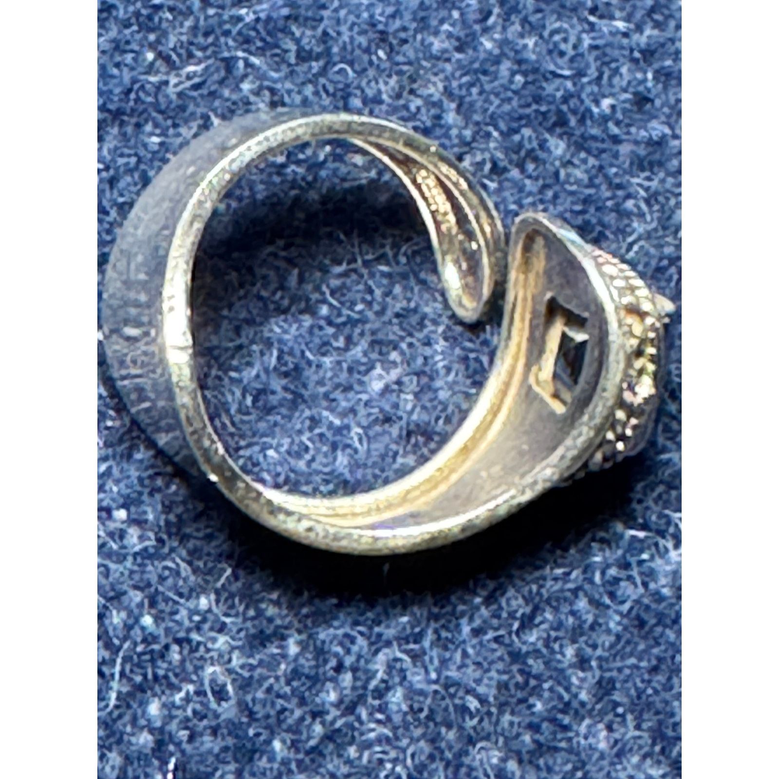 Other 925 Sterling Native American Bypass Ring Topaz Stone Size 7 Size ONE SIZE - 4 Thumbnail