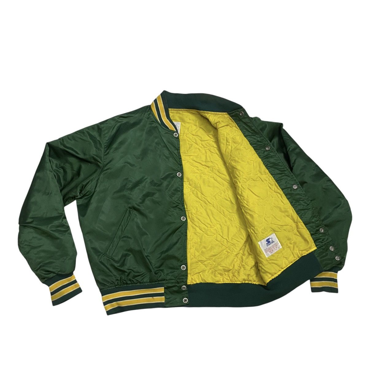 Starter VINTAGE 90's OAKLAND ATHLETICS A'S JOSE CANSECO SATIN JACKET Size US L / EU 52-54 / 3 - 7 Thumbnail