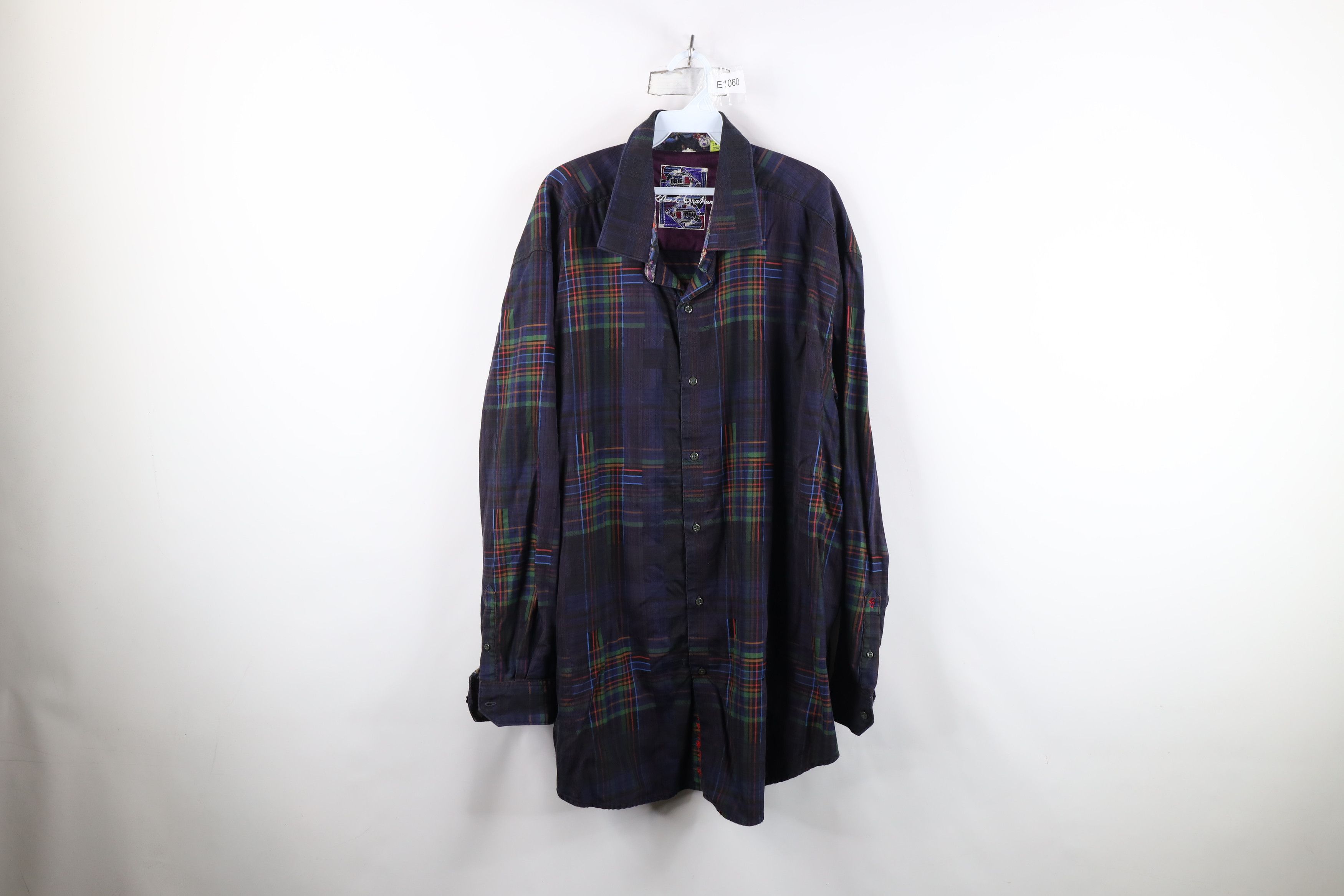 Robert Graham Robert Graham Rainbow Flower Flip Cuff Collared Button Shirt Size US XXL / EU 58 / 5 - 1 Thumbnail