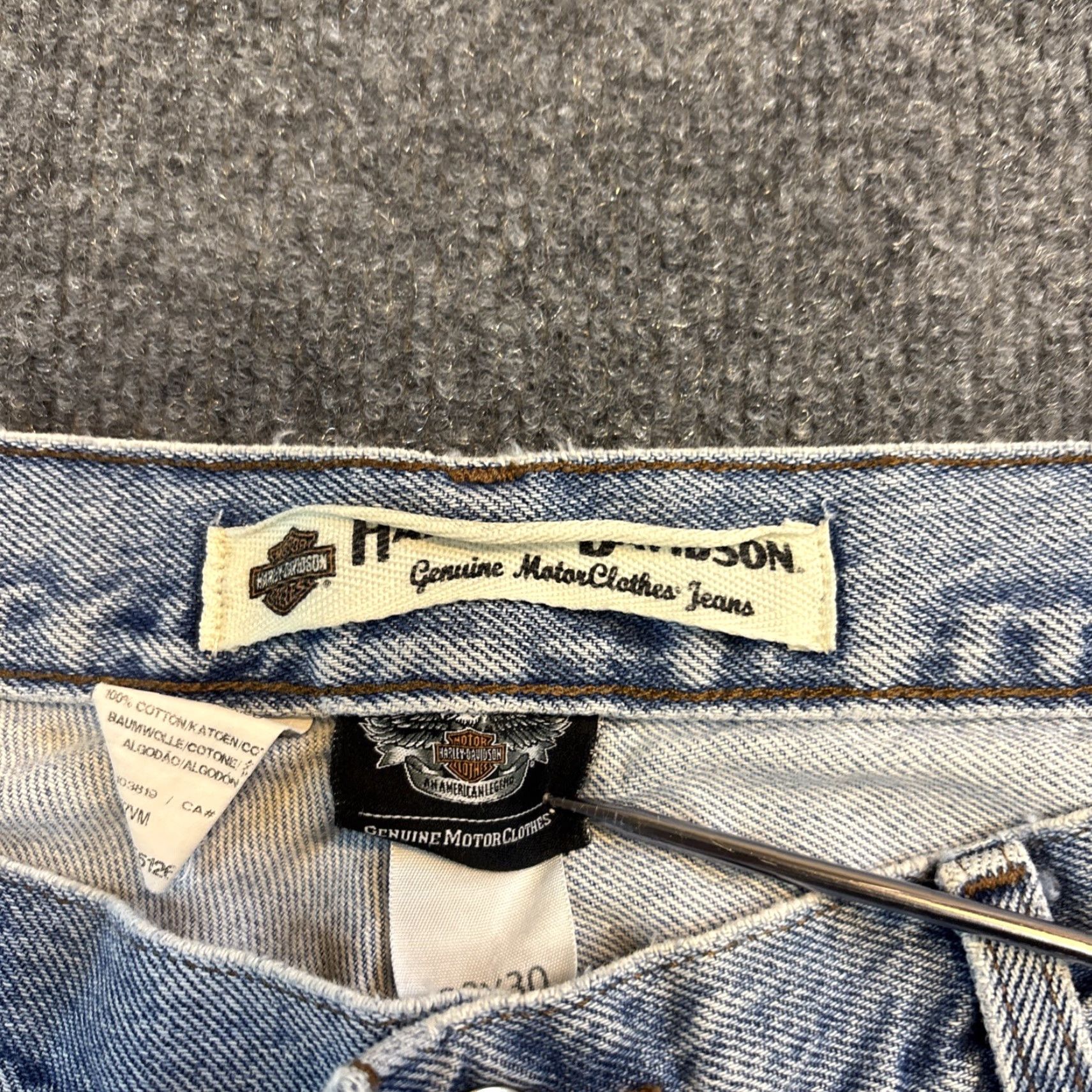 Harley Davidson Harley-Davidson Jeans Harley-Davidson Original Denim Blue 100% Cotton Bootcut Jeans 38x30 Mens Regular Twist Pockets Vintage No Size US 38 / EU 54 - 6 Thumbnail