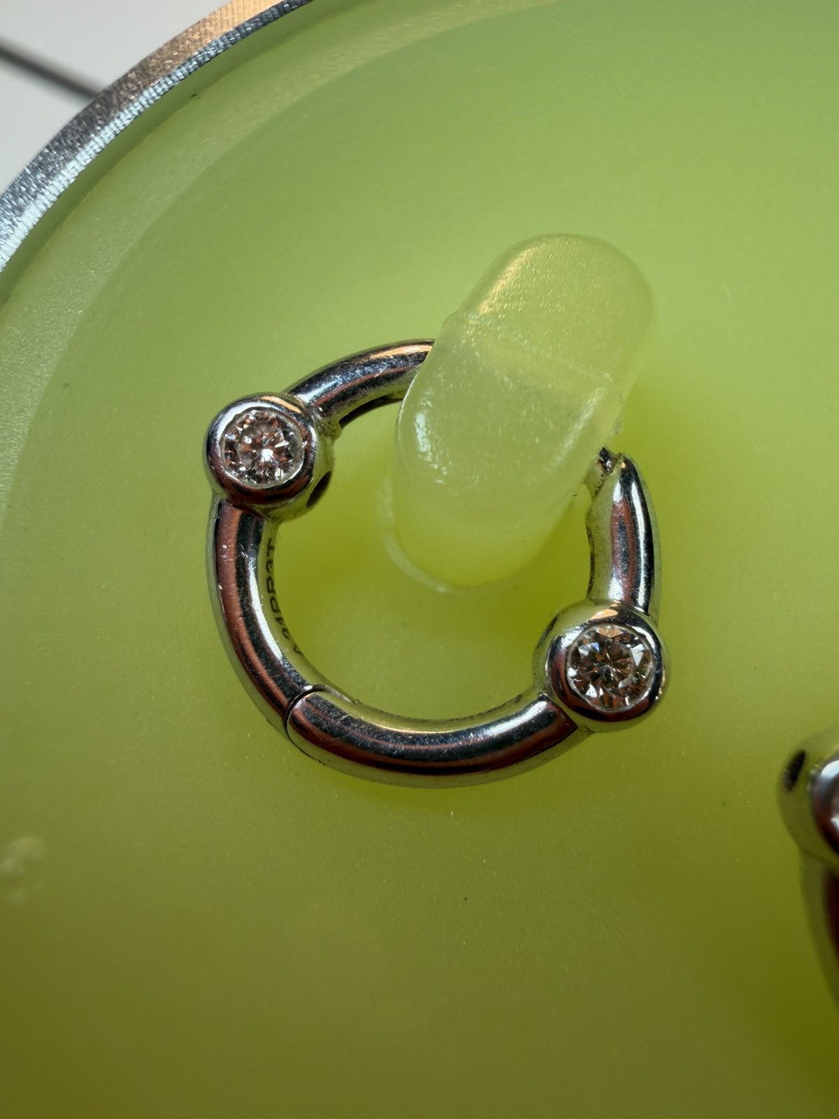 Homer HOMER HOOP WITH GEMS EARRING Size ONE SIZE - 3 Thumbnail