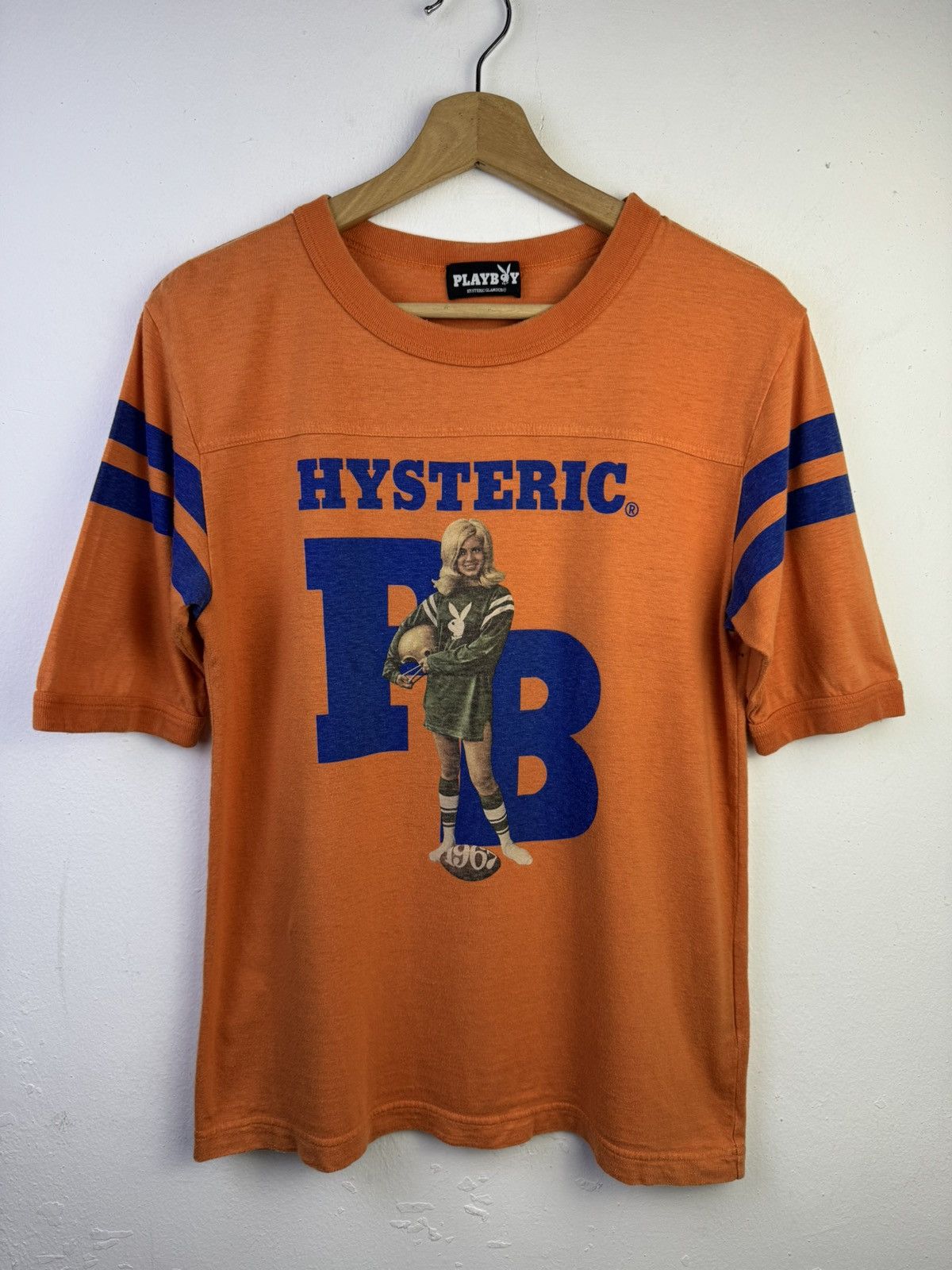 Hysteric Glamour × Playboy Hysteric Glamour x Playboy collaboration football T-shirt Size US S / EU 44-46 / 1 - 1 Thumbnail