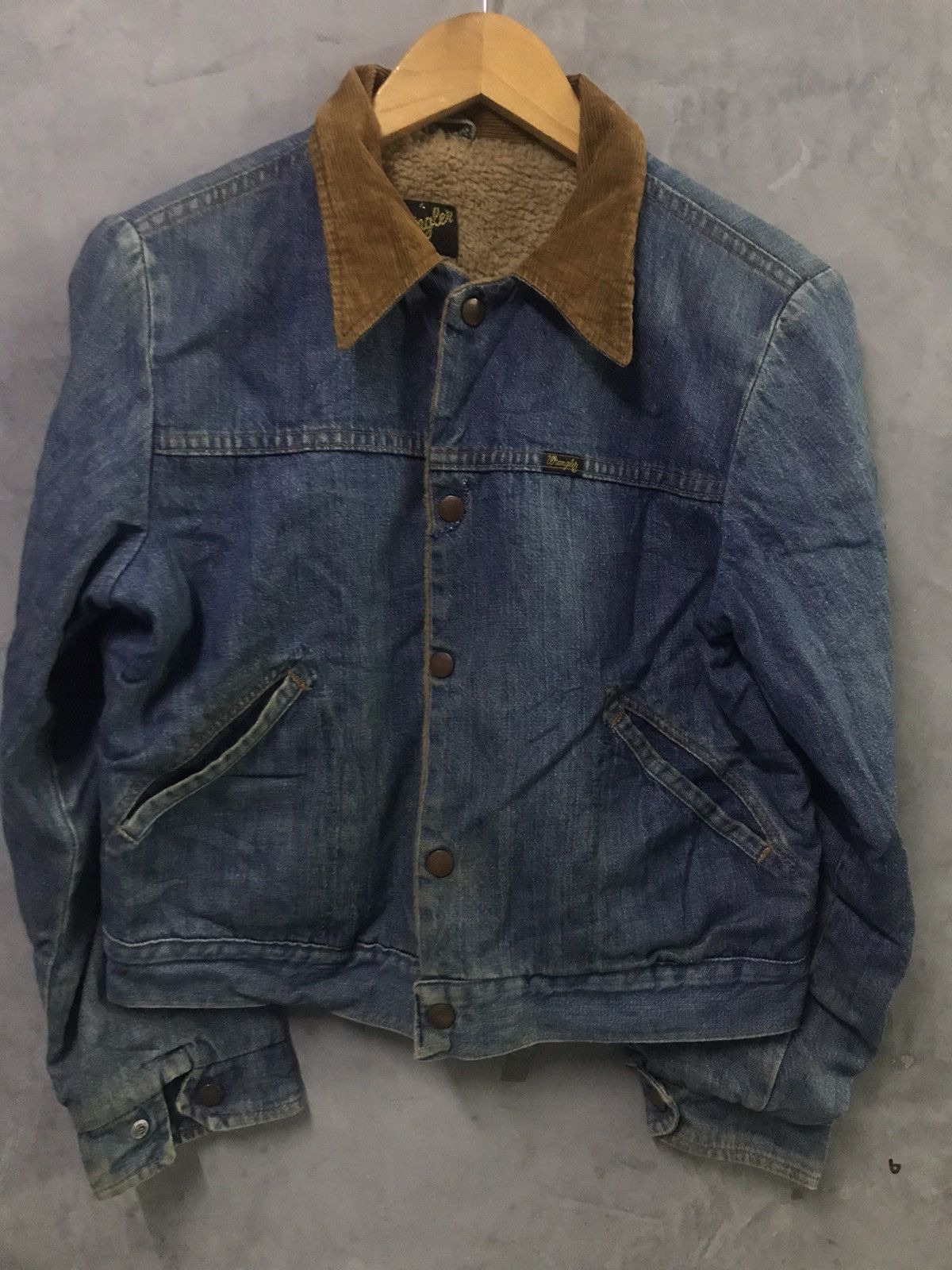 Vintage × Wrangler Vintage 60/70s Wrangler Sherpa Denim Jacket Size US S / EU 44-46 / 1 - 3 Thumbnail