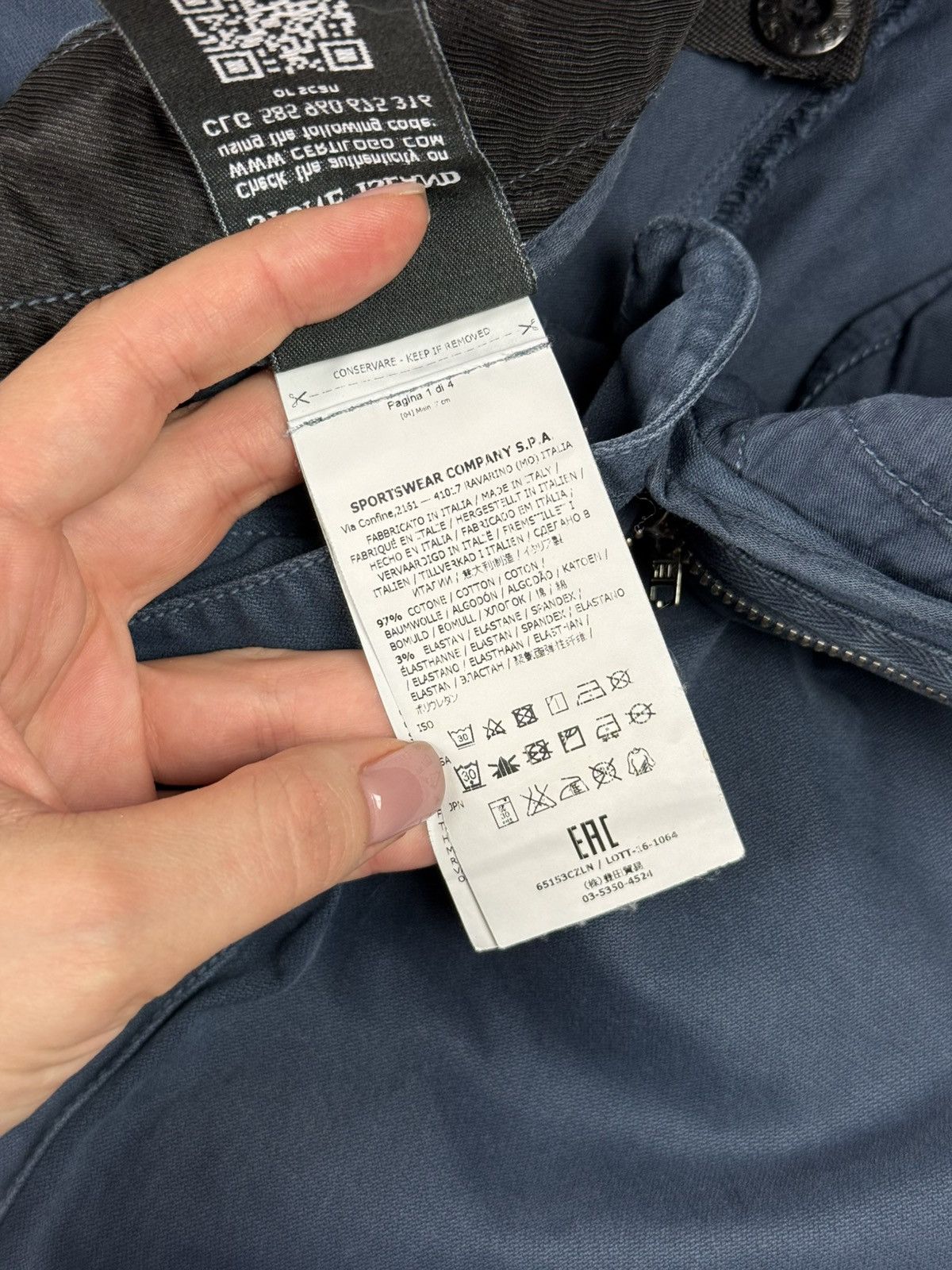 Stone Island Stone Island Type SK Skinny Cotton Chino Pants Trousers Size US 31 - 15 Thumbnail