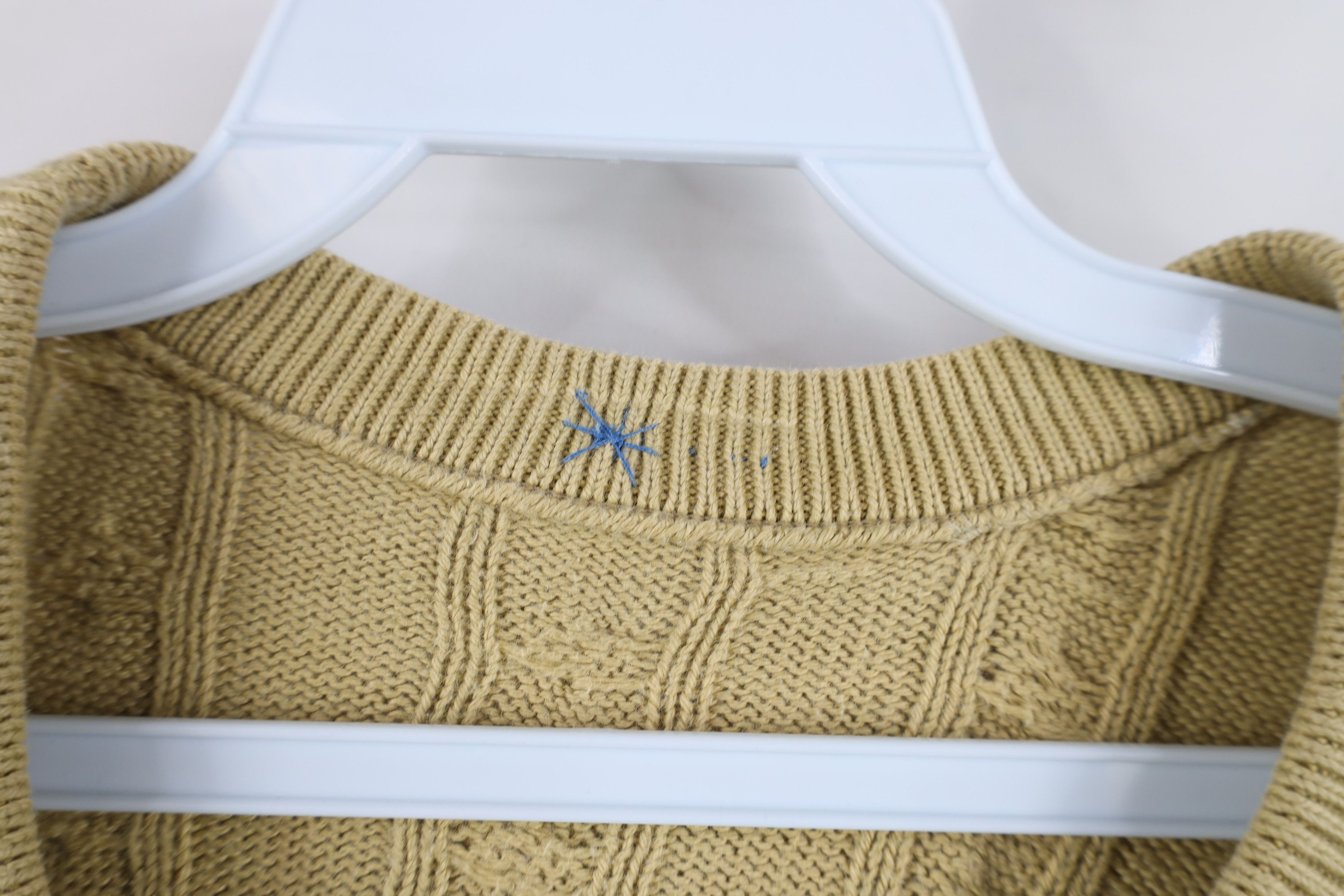 Vintage Vintage 90s Streetwear Chunky Cable Knit Crewneck Sweater Size US XL / EU 56 / 4 - 4 Thumbnail