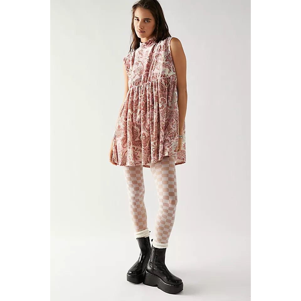 Free People New Free People All The Time Velvet Mini Dress $168 XS Pink Size XS / US 0-2 / IT 36-38 - 3 Thumbnail