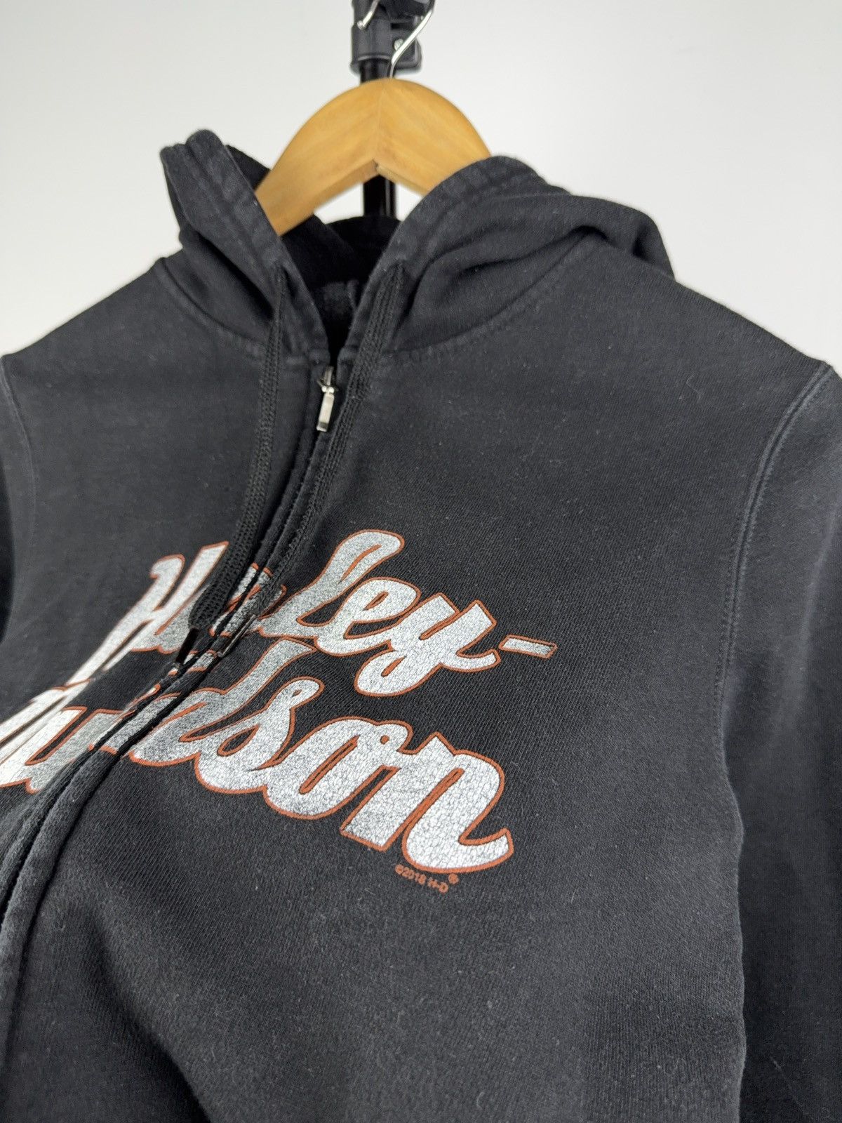 Harley Davidson Vintage 2018 Harley-Davidson Bergstrasse Germany Zip Hoodie Size S / US 4 / IT 40 - 3 Thumbnail