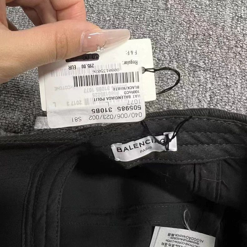 Balenciaga Balenciaga Black coke baseball cap 2505-Nextarrow Size ONE SIZE - 5 Thumbnail