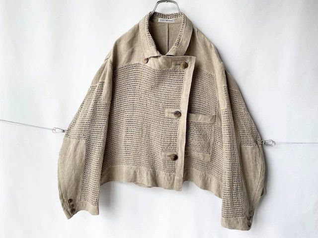 Issey Miyake issey miyake Linen mesh silhouette jacket Size US M / EU 48-50 / 2 - 1 Thumbnail