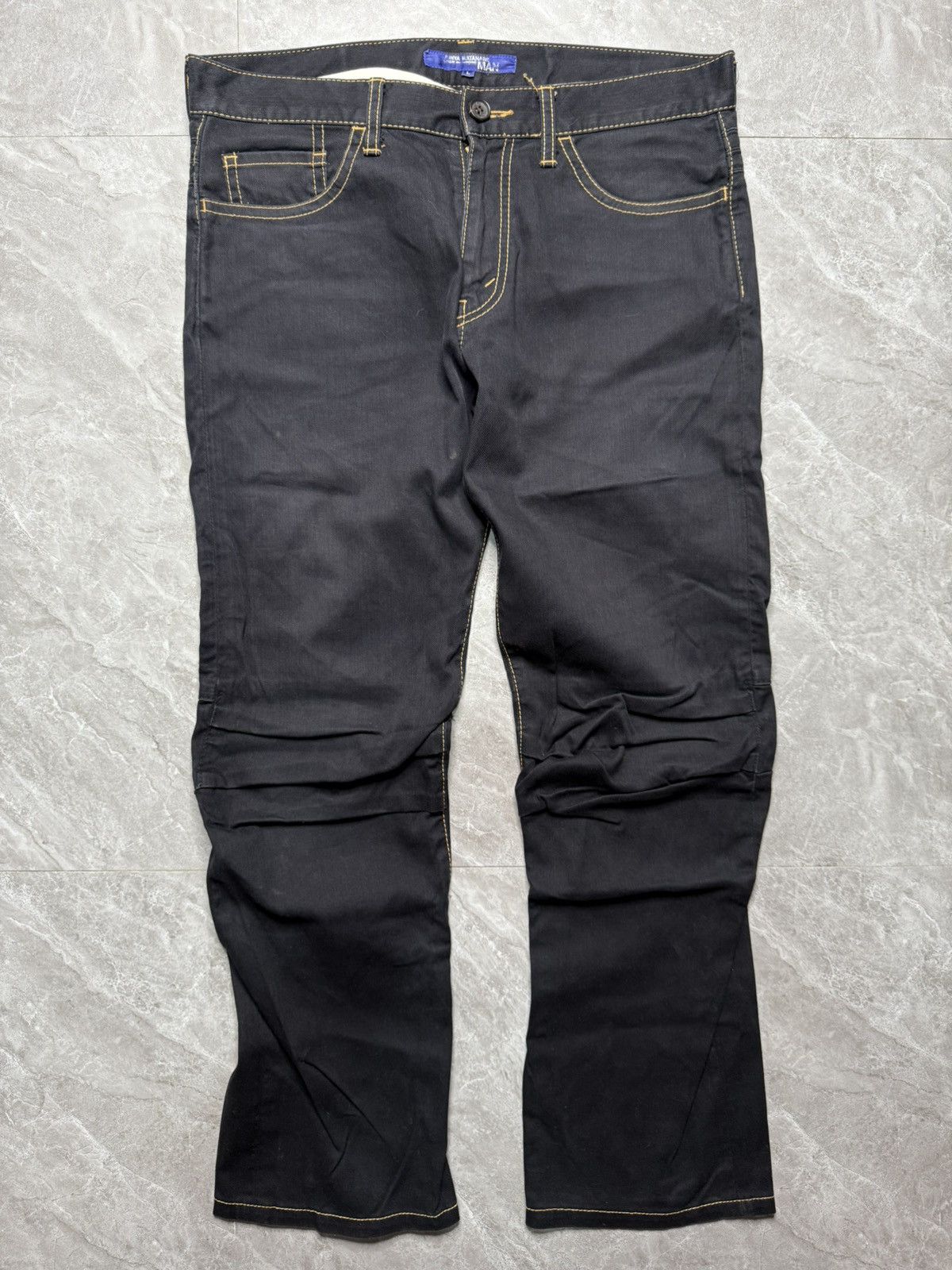 Junya Watanabe A/W 04 Contrast Stitch 3D Biker Jeans