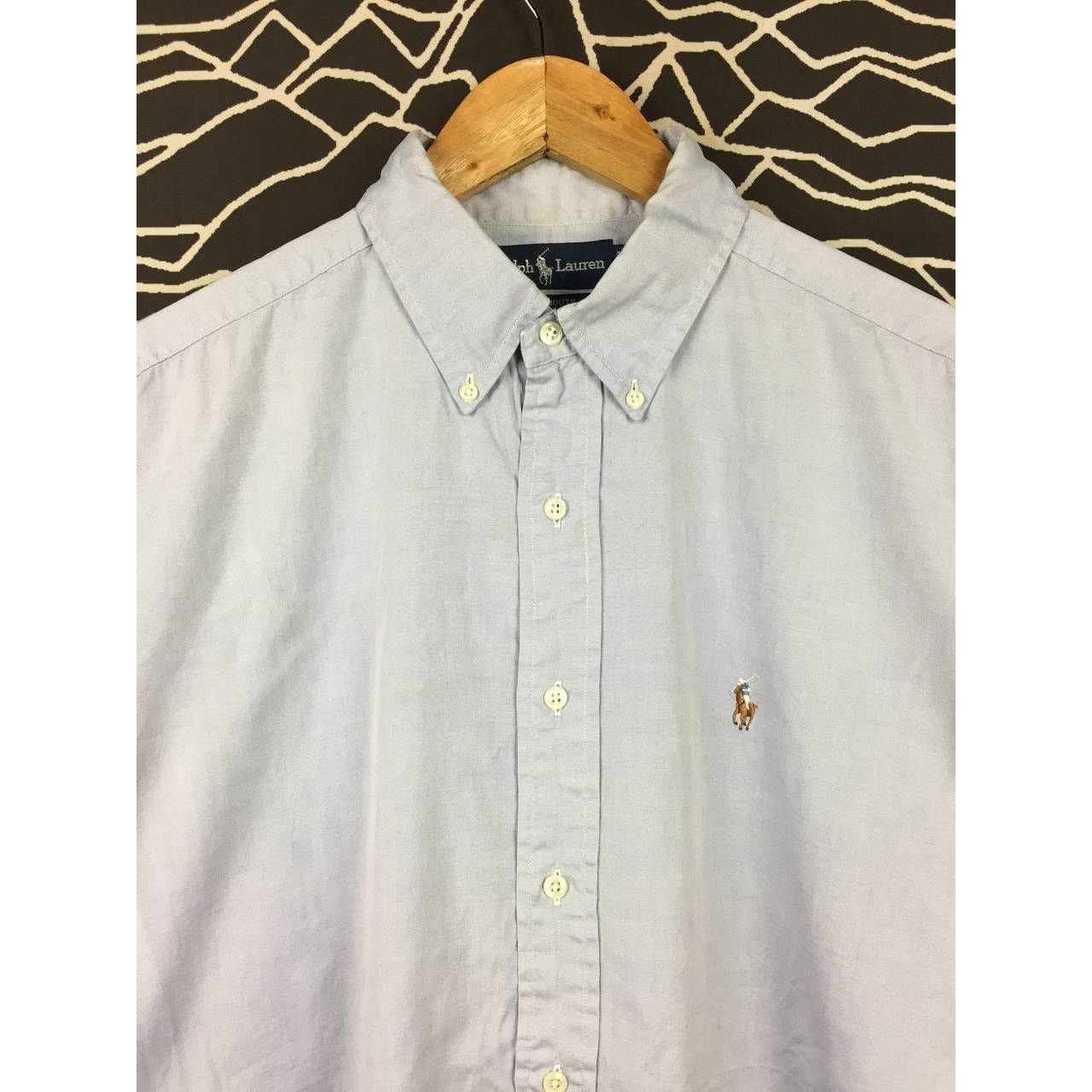 Ralph Lauren × Vintage Vtg Ralph Lauren Yarmouth Cotton Pinpoint Oxford Shirt Size US XXL / EU 58 / 5 - 3 Thumbnail