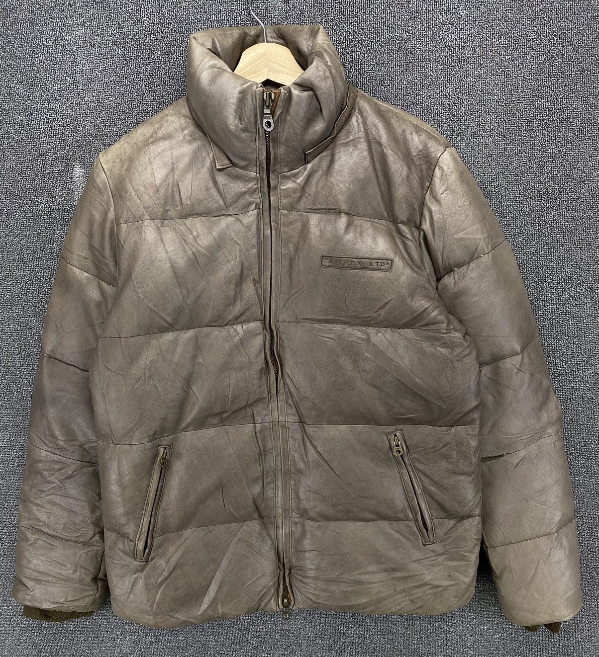 Avirex Vintage Avirex Flight Garment Leather Down Jacket Size US L / EU 52-54 / 3 - 1 Thumbnail