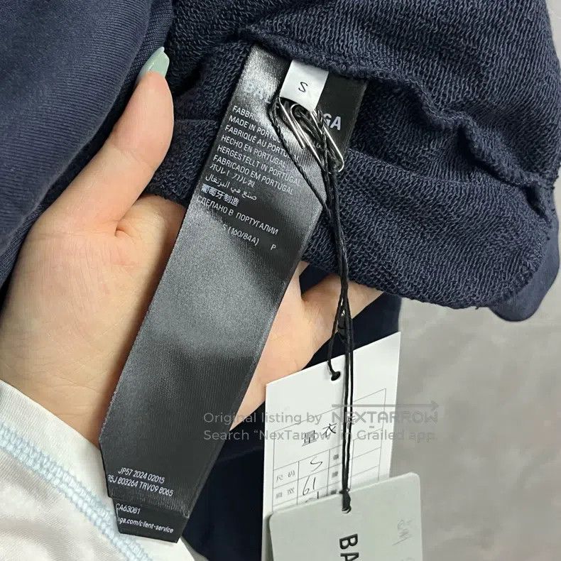 Balenciaga Balenciaga Dark Blue Letter Pattern Printing Zipper Size US S / EU 44-46 / 1 - 4 Thumbnail