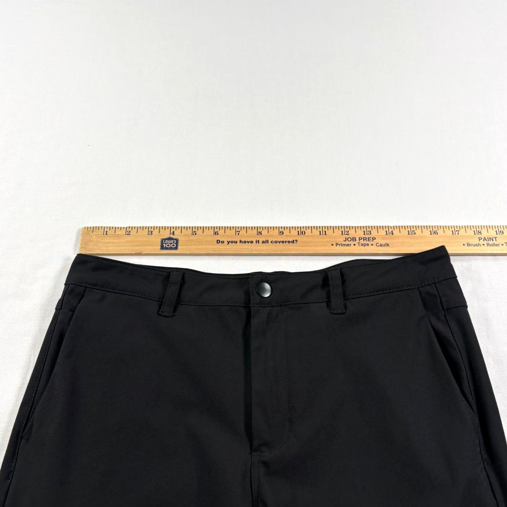 Cuts Cuts Chino Pants Slim Straight 32x31 Black 5 Pocket Stretch Polyester Mens Regular Inseam 31 Front Flat Logo Casual Size US 32 / EU 48 - 7 Thumbnail