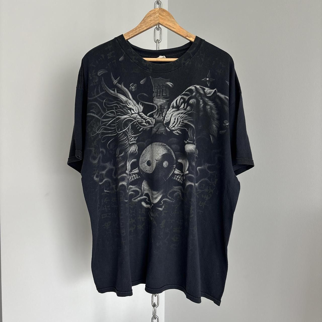 Alstyle Vintage Y2K Dragon Ying Yang Tiger Tee 2000s Grunge Size 2XL Size US XXL / EU 58 / 5 - 1 Thumbnail