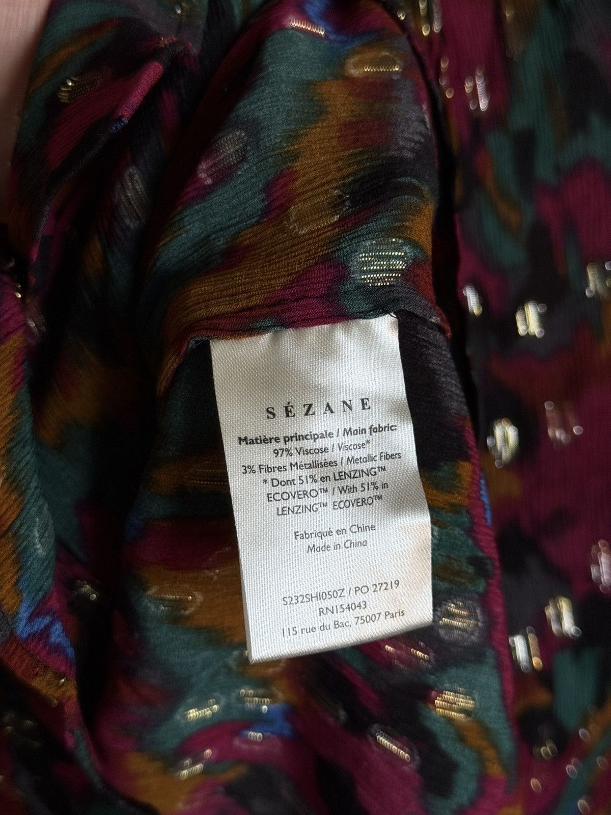Sezane Sézane Blouse Multicolour Size 38 Size S / US 4 / IT 40 - 7 Thumbnail