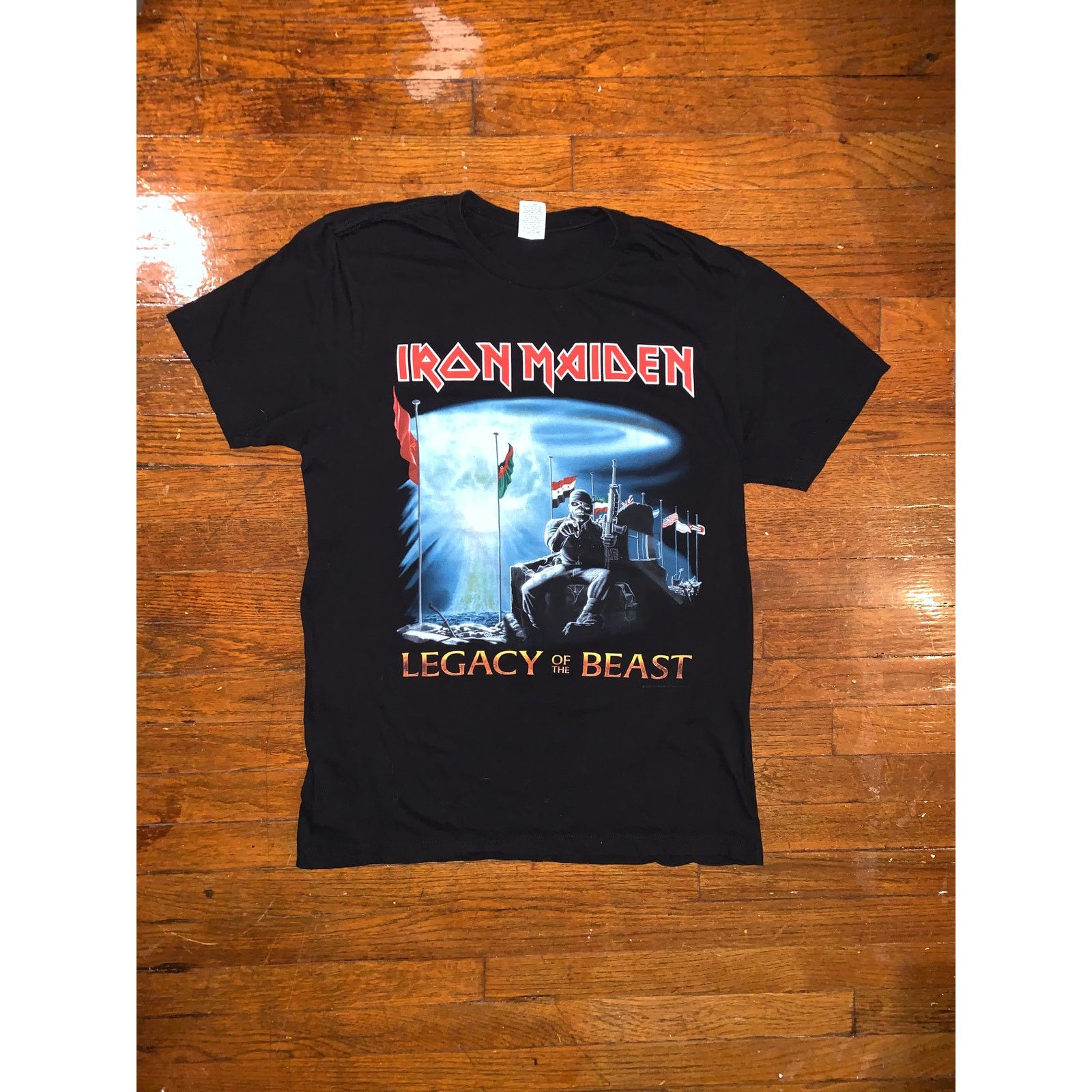 Band Tees Iron Maiden Legacy of the Beast Tour T Shirt 2019 Black L Size US L / EU 52-54 / 3 - 3 Thumbnail