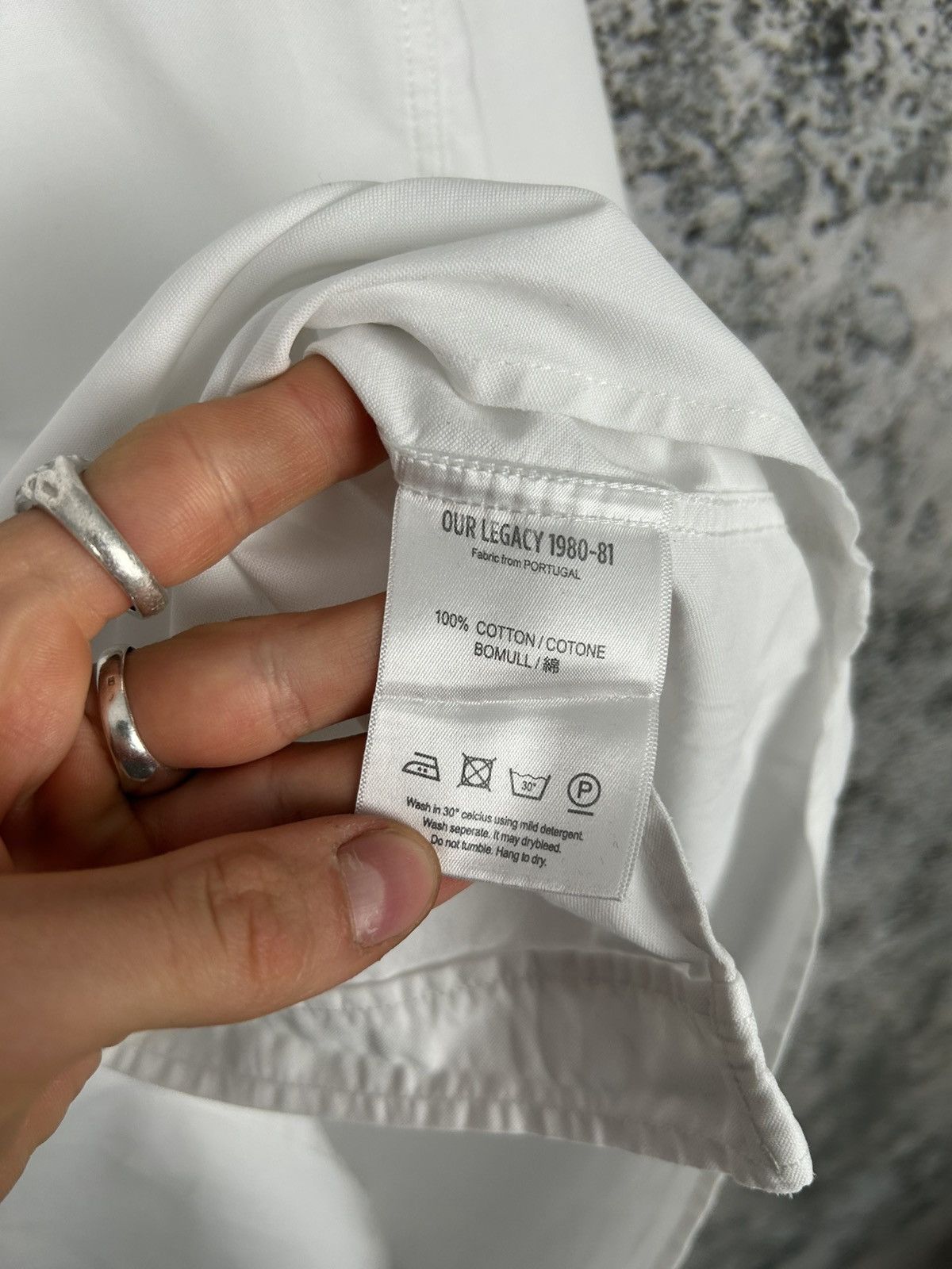 Our Legacy Our Legacy 1980-81 White Shirt Avant Garde Designer Grunge Size US L / EU 52-54 / 3 - 7 Thumbnail