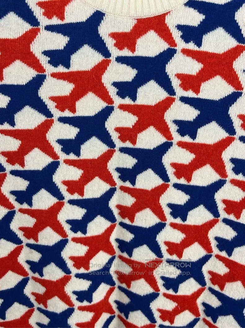 Chanel Chanel White full-print airplane pattern short-sleeved kni Size XS / US 0-2 / IT 36-38 - 3 Thumbnail