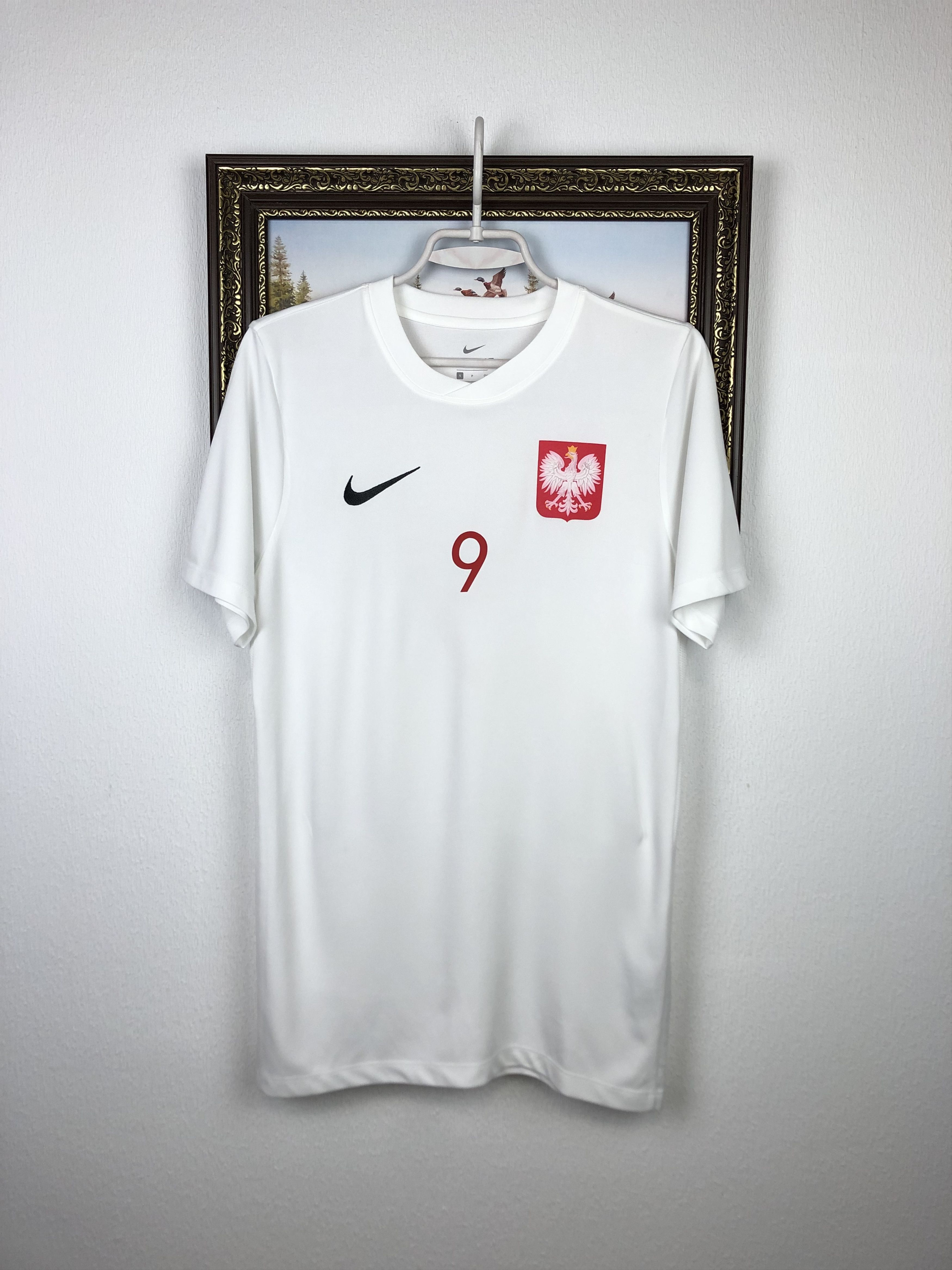 Poland football shirt Soccer Nike Lewandowski Jersey Tee
