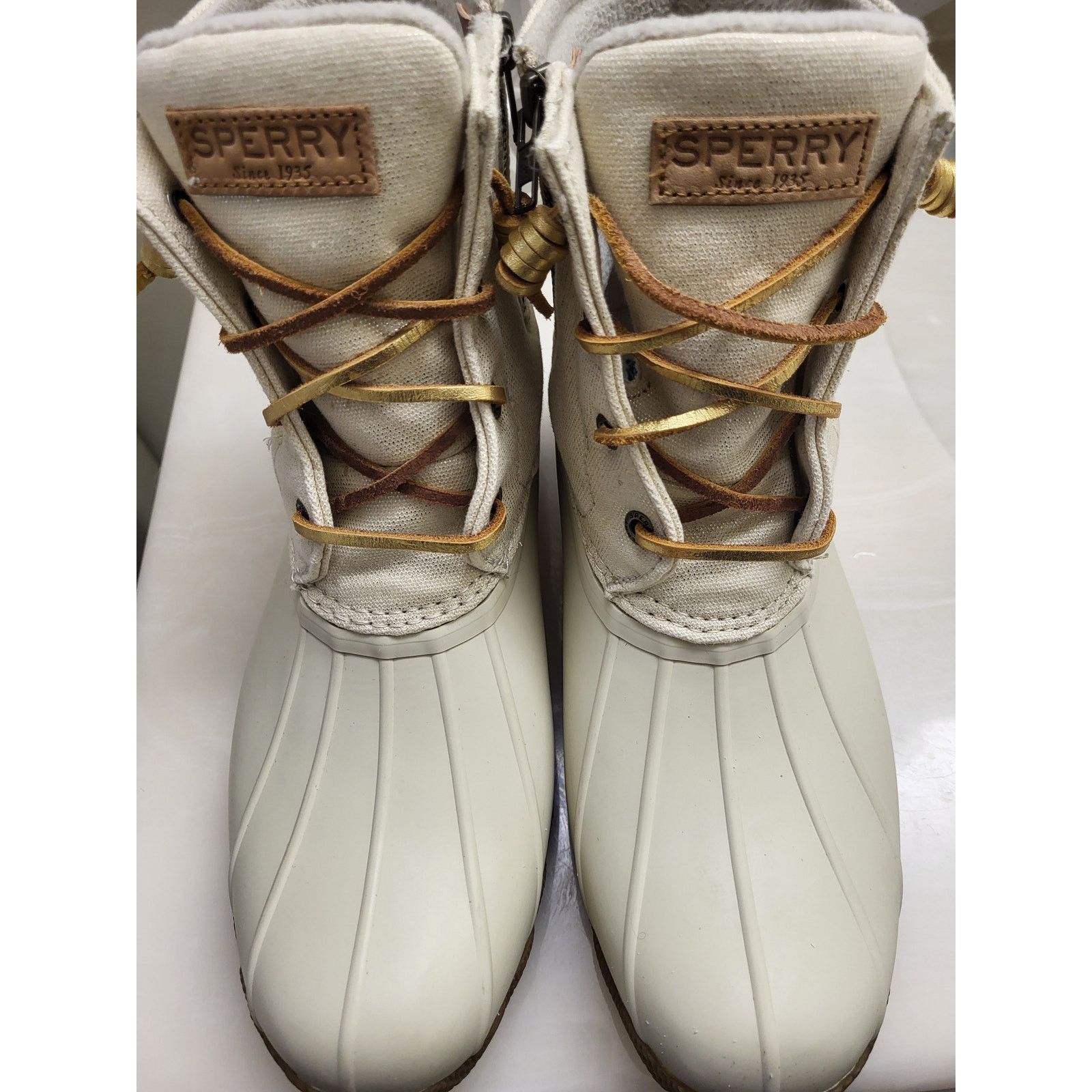 Sperry Sperry Saltwater Duck Boots EUC Women 10 Barely Worn Sparkle Size US 10 / IT 40 - 10 Thumbnail