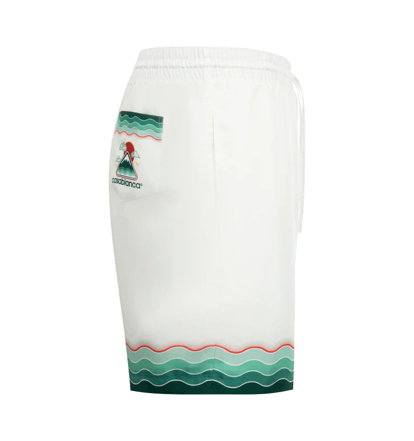 Casablanca o1h1sh11225 Drawstring Shorts in White Size US 36 / EU 52 - 3 Thumbnail