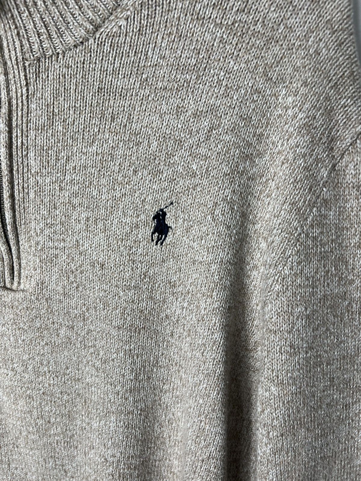 Polo Ralph Lauren Vintage streetwear Polo Ralph Lauren 1/4 Zip Beige Sweater Size US S / EU 44-46 / 1 - 3 Thumbnail