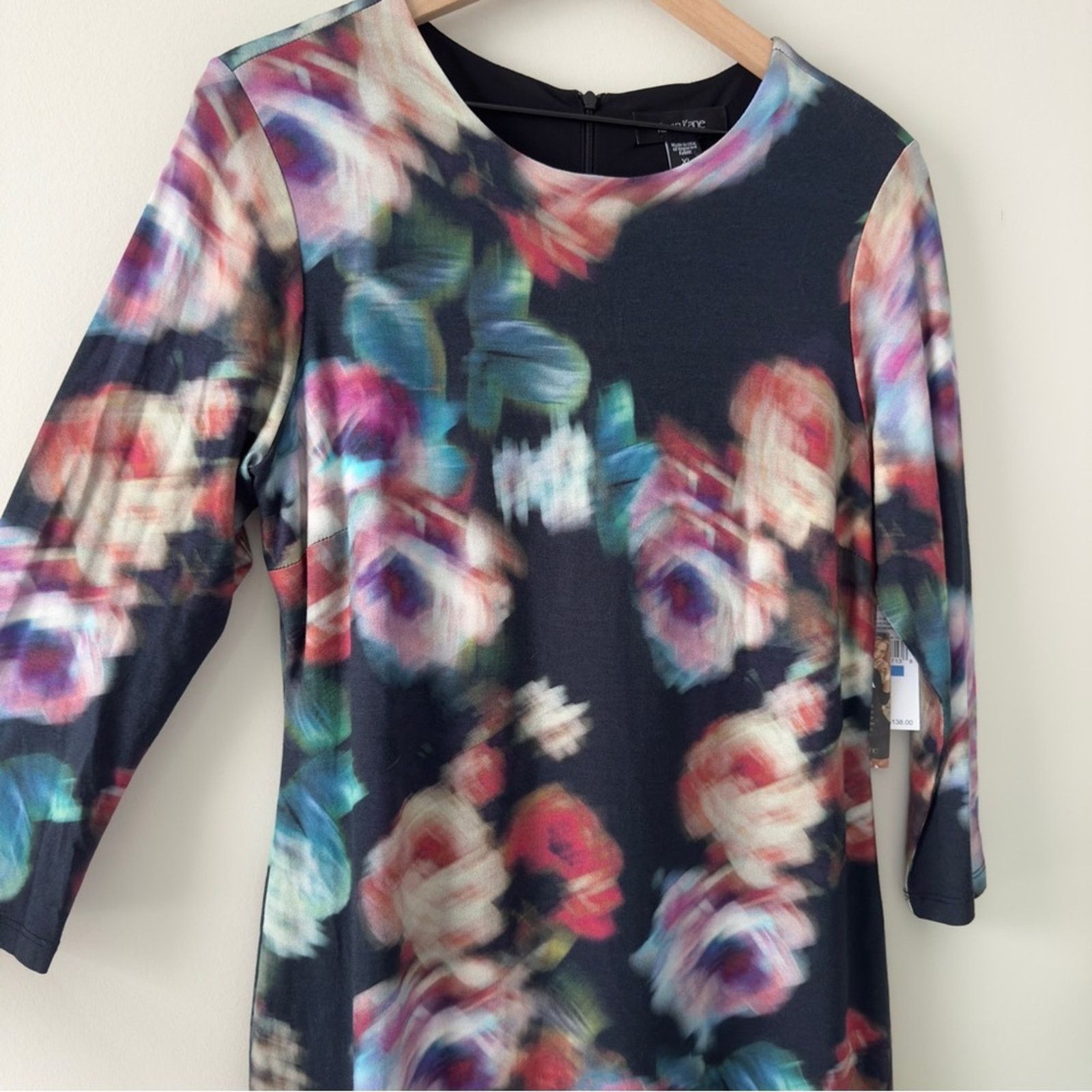 Karen Kane Avant Garden Abstract Dress Floral Sheath Dress