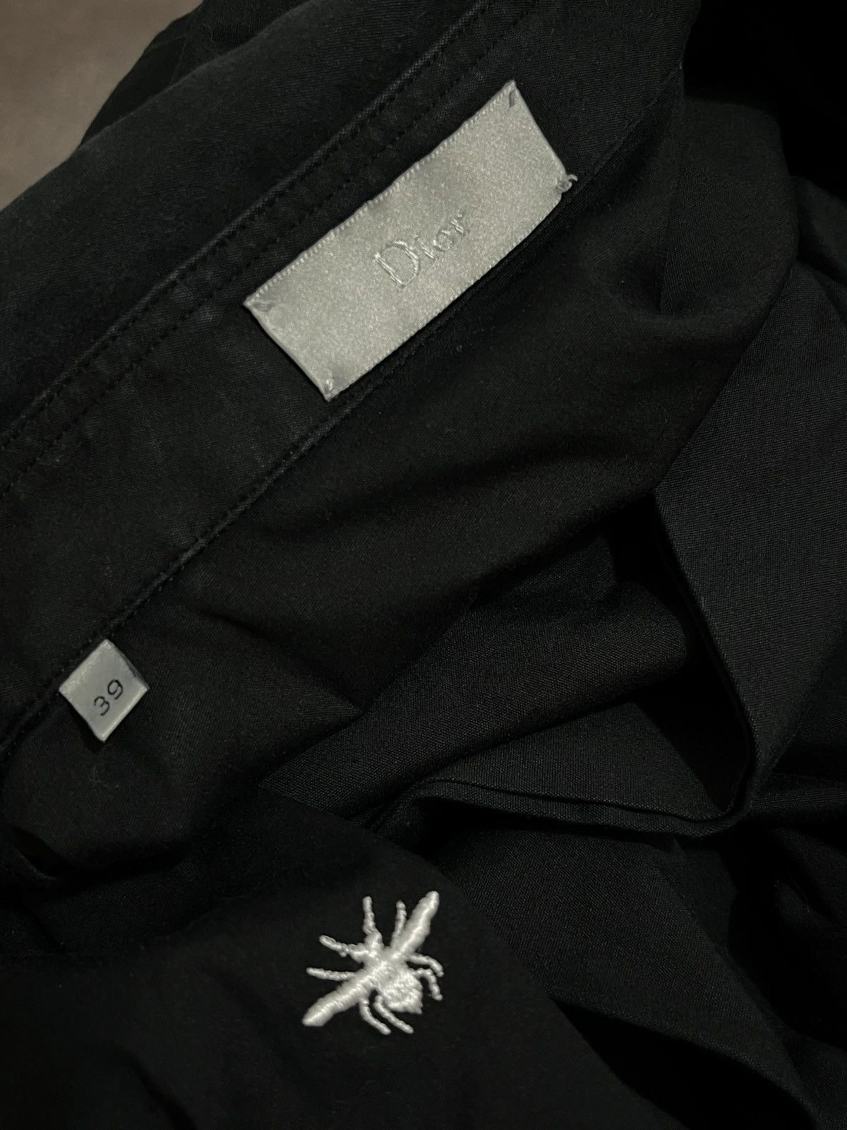 Dior DIOR BEE LOGO BUTTONS DOWN BLACK POLO Size US L / EU 52-54 / 3 - 10 Thumbnail