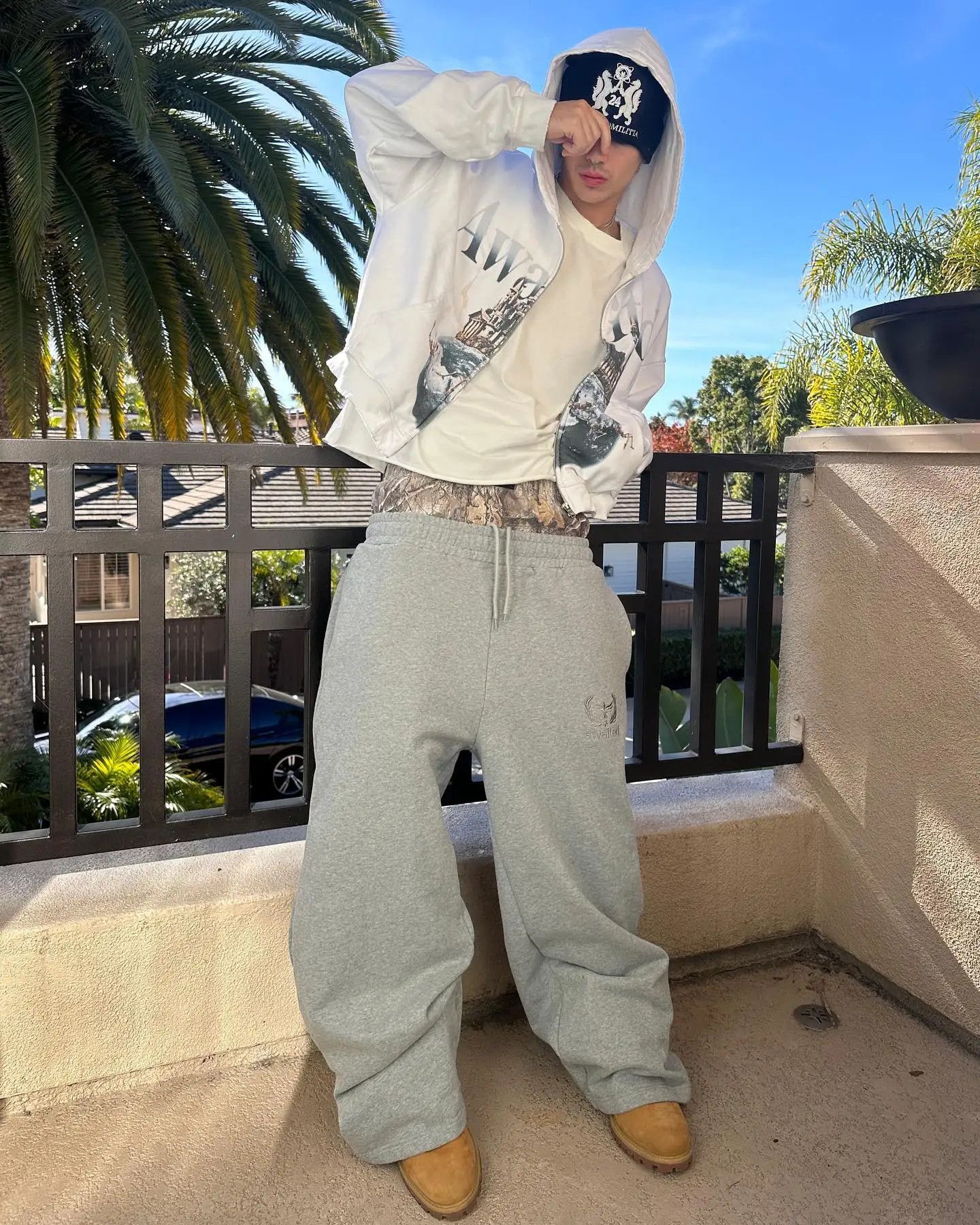 Designer × Japanese Brand Double Waist Baggy Pants Embroidery Pattern Size US 30 / EU 46 - 7 Thumbnail