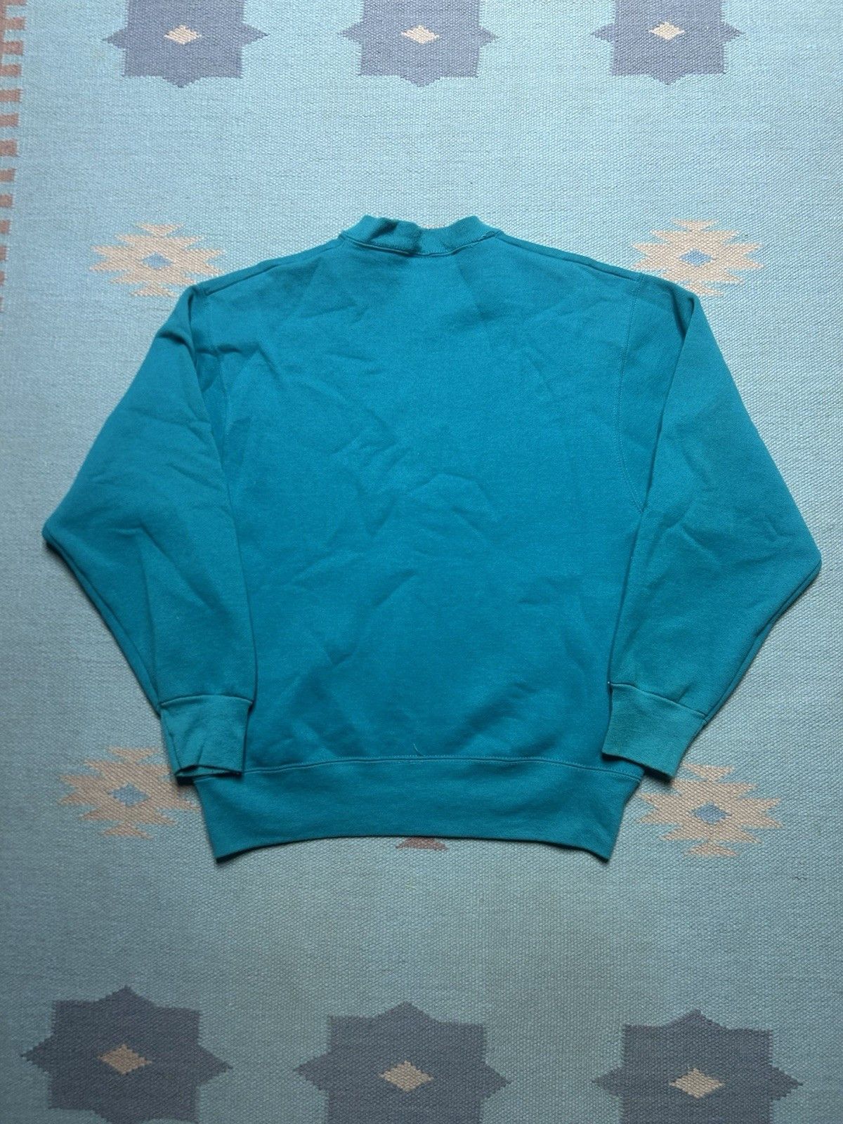Vintage Vtg 80s crewneck sweatshirt BVD blank teal turquoise medium Size US M / EU 48-50 / 2 - 4 Thumbnail