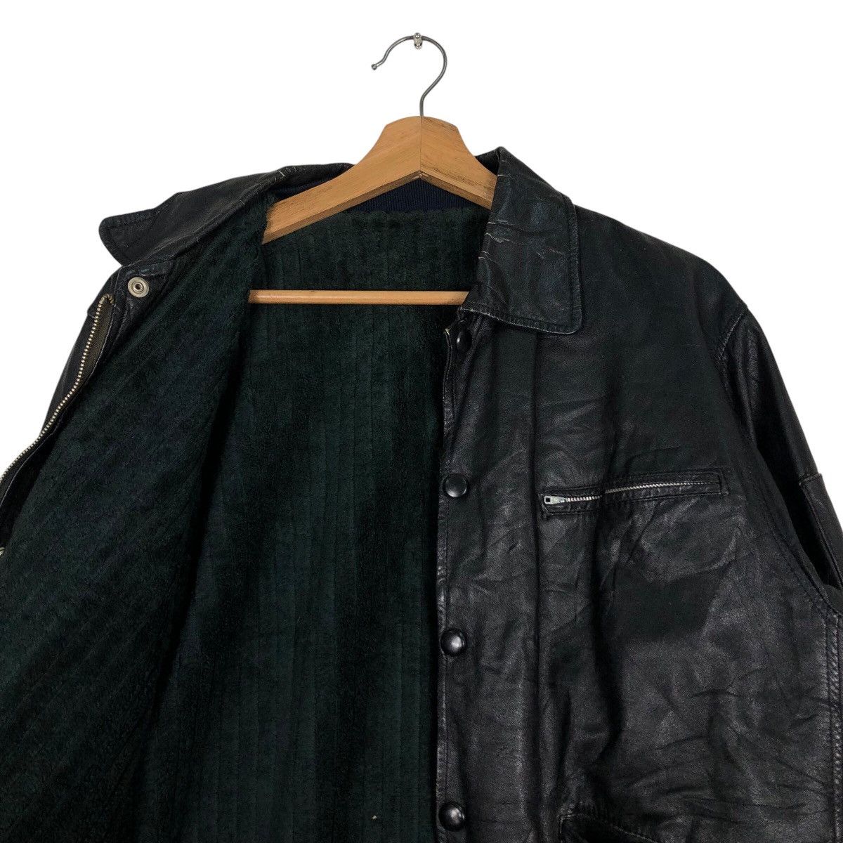 Japanese Brand 📌Vintage Biker Cafe Racer Leather Jacket Japan Issey Miyake Size US M / EU 48-50 / 2 - 13 Thumbnail