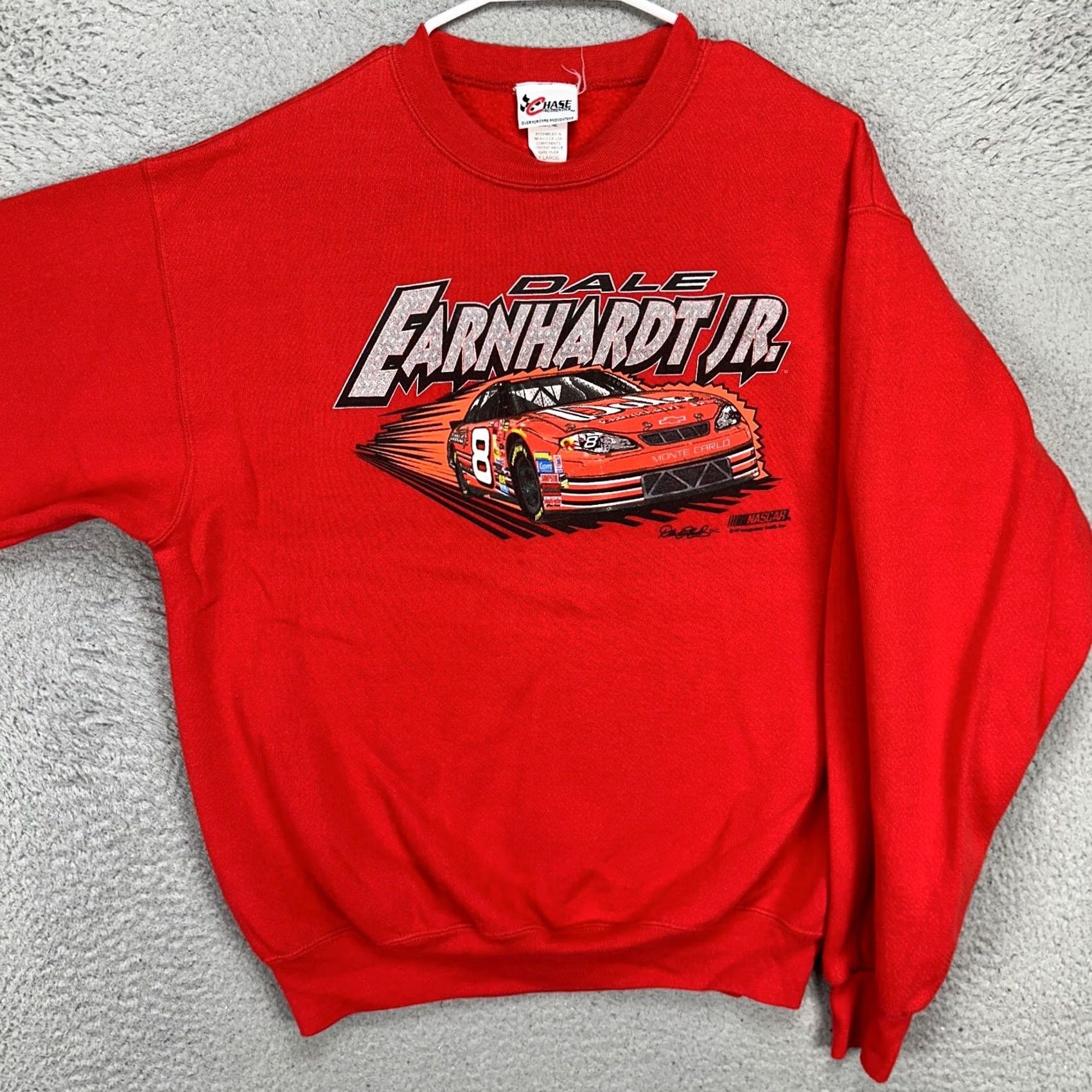 Chase Authentics Dale Earnhardt Jr Crewneck Sweatshirt Mens Medium Red Pullover Chase Size US M / EU 48-50 / 2 - 2 Thumbnail
