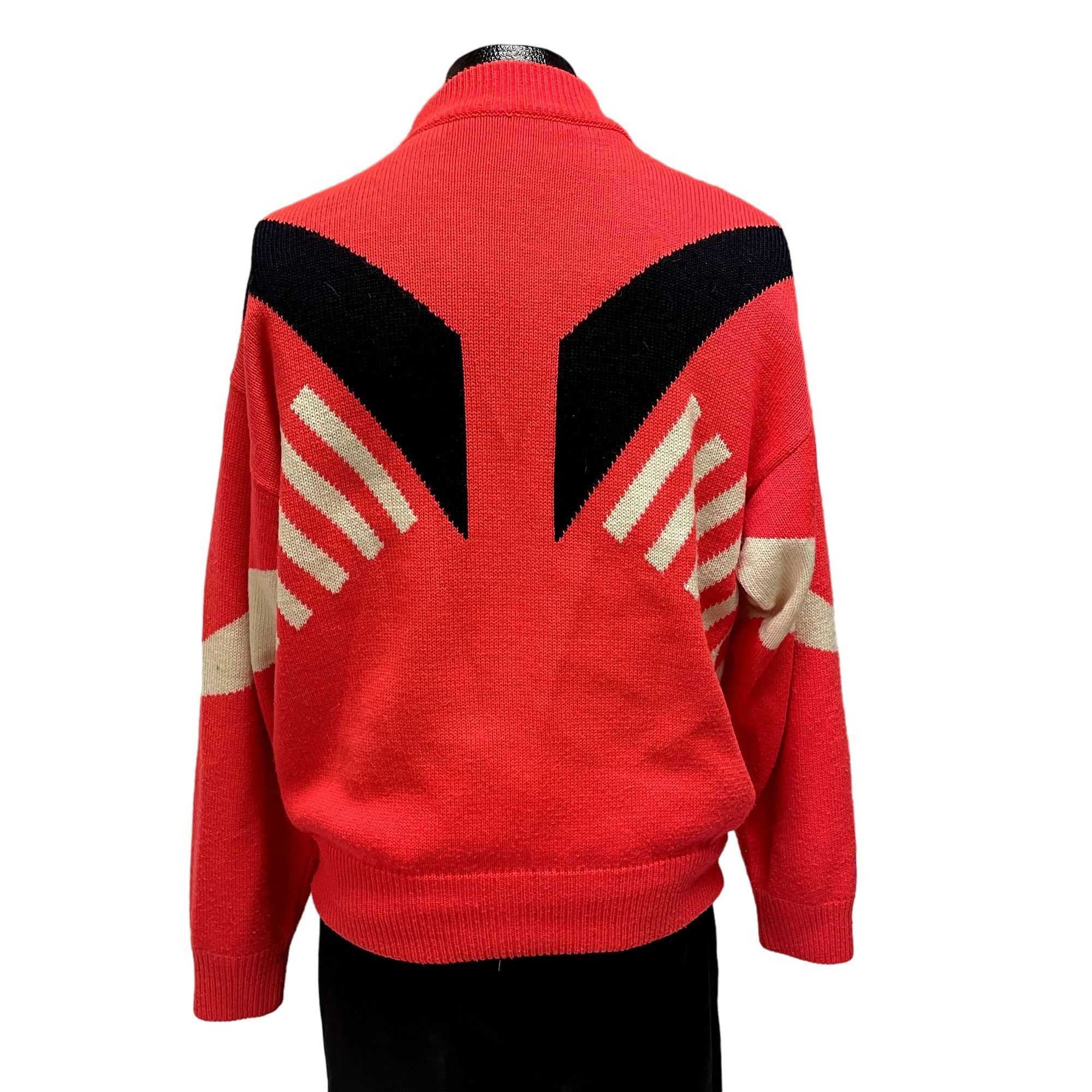 Obermeyer Vtg Obermeyer Sport Pullover SKYING NEON pink orange Sweater Size US L / EU 52-54 / 3 - 5 Thumbnail