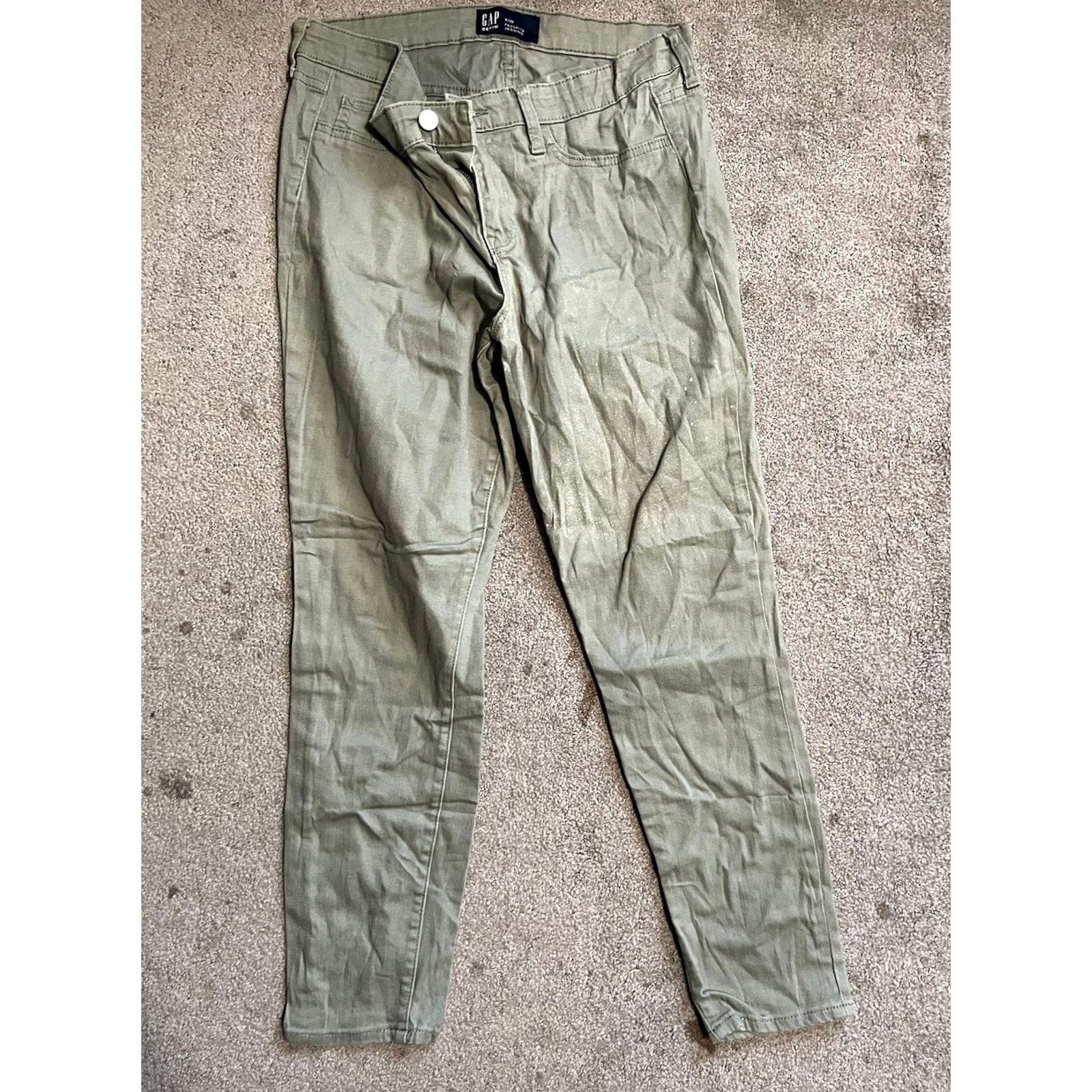 Gap Gap Denim Regular Favorite Jegging Womens Stretch Size 8/29 Regular Green Jeans 5-Pocket Design Mens? Size 30" / US 8 / IT 44 - 2 Thumbnail