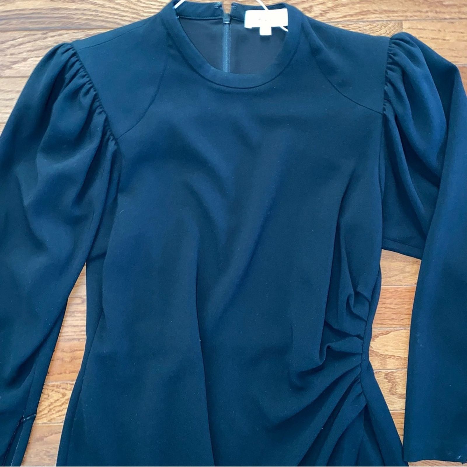A.L.C. A.L.C. ALC Meline $625 Black Puff Sleeve Midi Dress 12 Size XL / US 12-14 / IT 48-50 - 5 Thumbnail