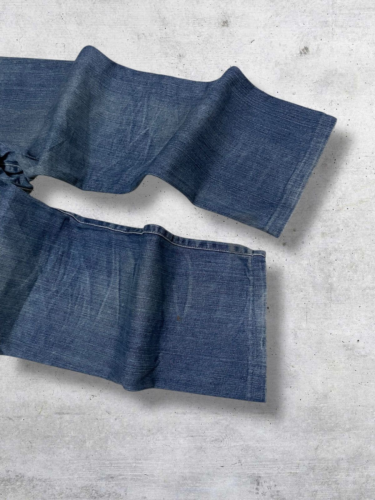 Edwin VINTAGE EDWIN 90S DESIGNER JAPAN OG RIPPED MUDWASH DENIM Size US 32 / EU 48 - 11 Thumbnail