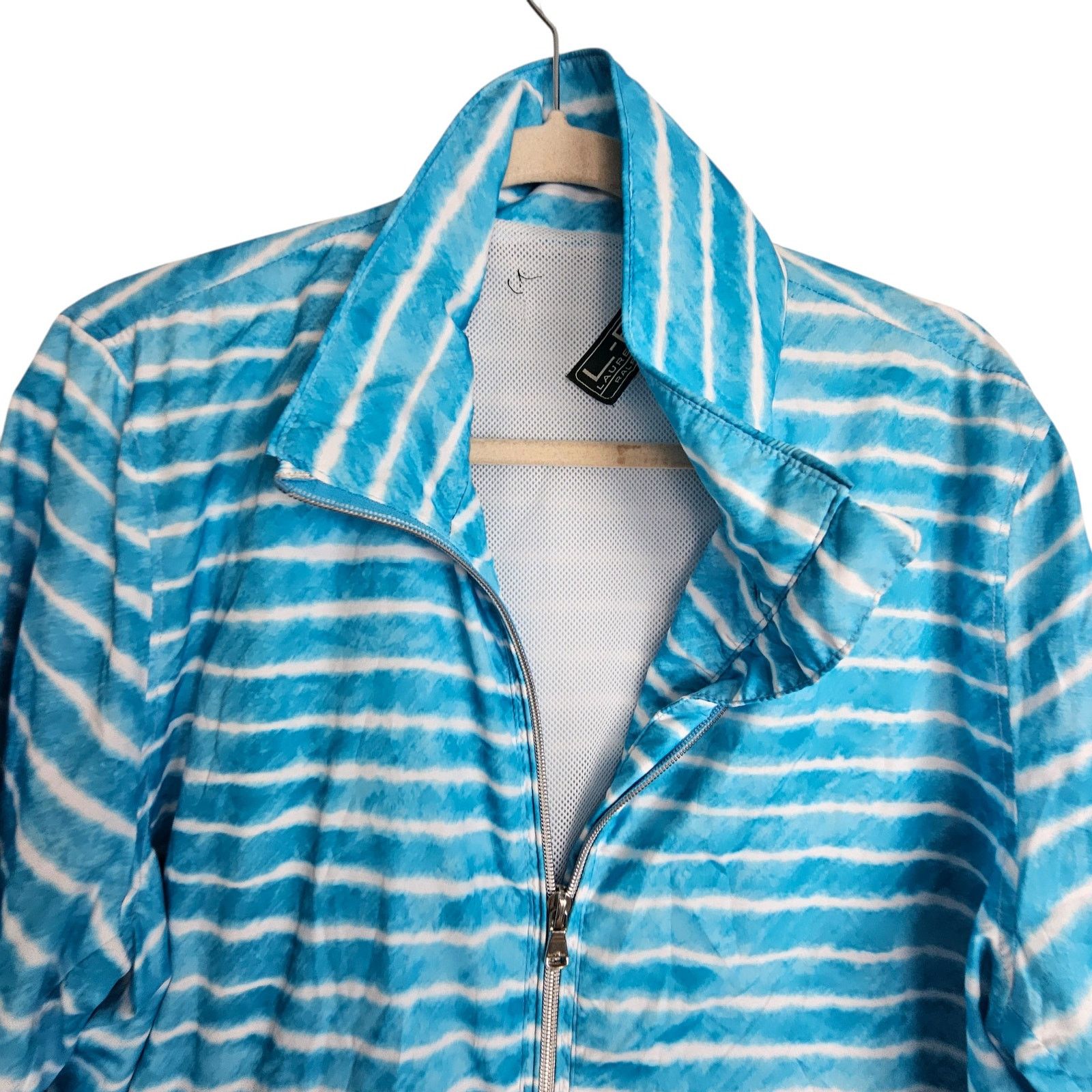 Ralph Lauren Ralph Lauren Active Striped Full Zip Windbreaker Jacket Size XL / US 12-14 / IT 48-50 - 2 Thumbnail