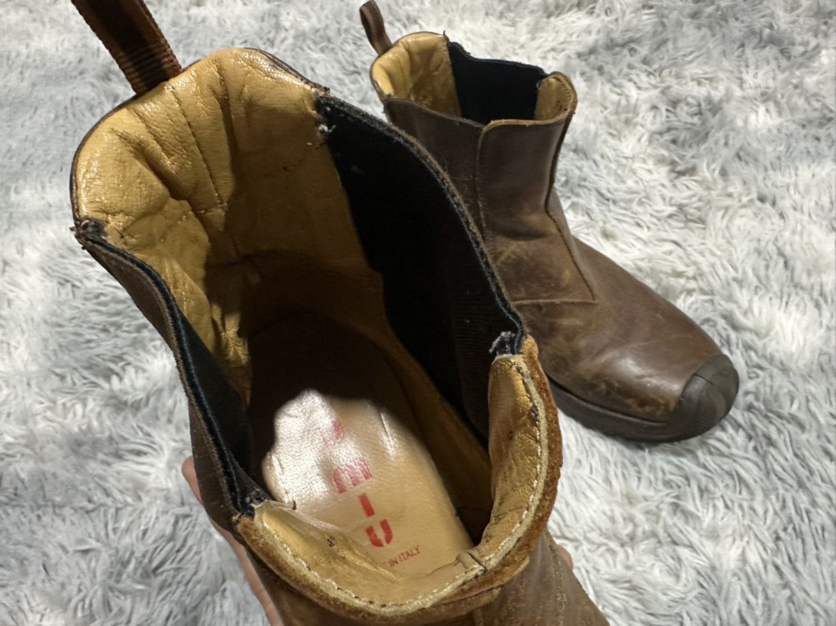 Miu Miu 🔥Archived Aw99 Miu Miu Mesh Leather Chelsea Boots Size US 9 / EU 42 - 9 Thumbnail