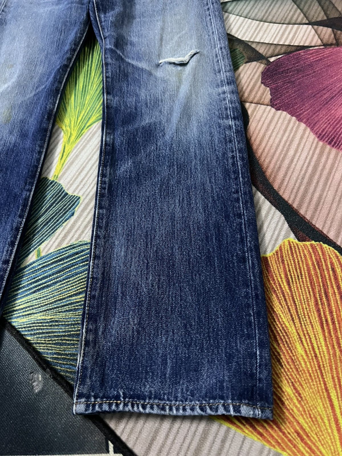 Levi's 💥Rare Vintage Levis 501 Distress Jean Size US 31 - 5 Thumbnail
