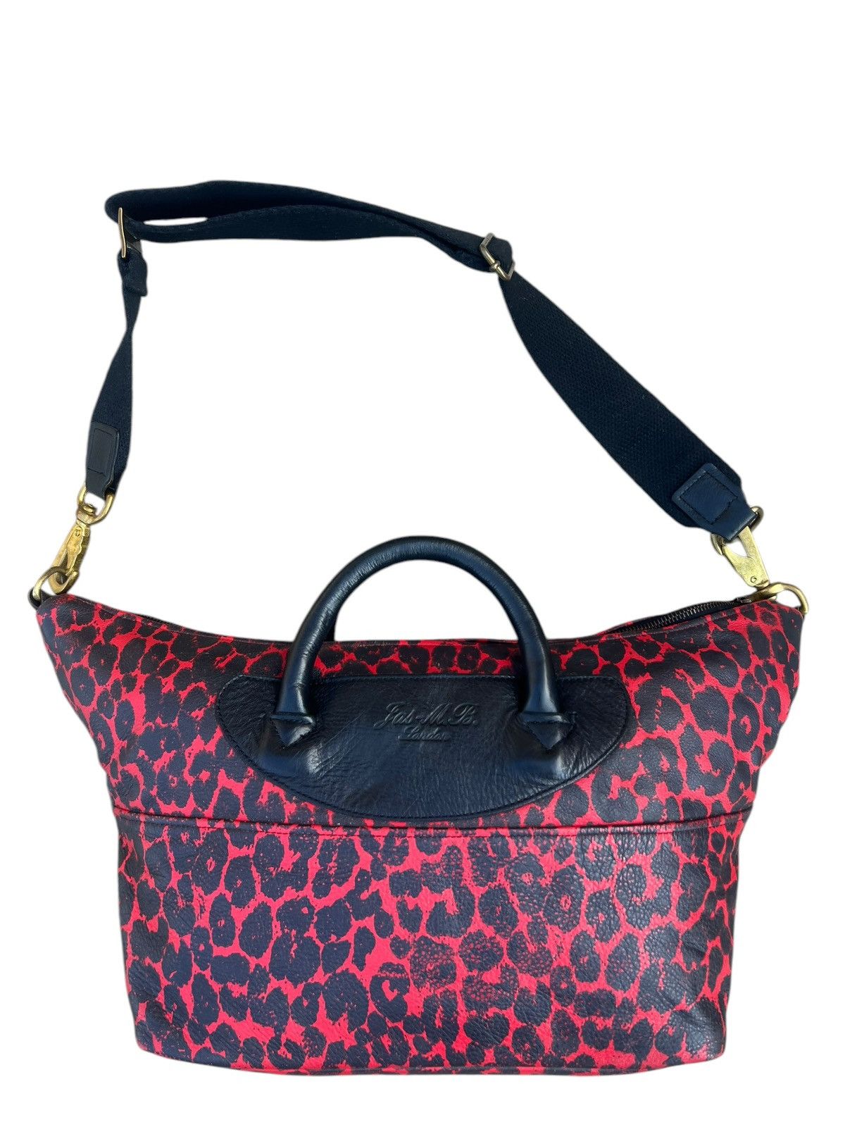 Jas MB Jas - M.B. London Patina Leather Camouflage 2 Way Bag Size ONE SIZE - 5 Thumbnail