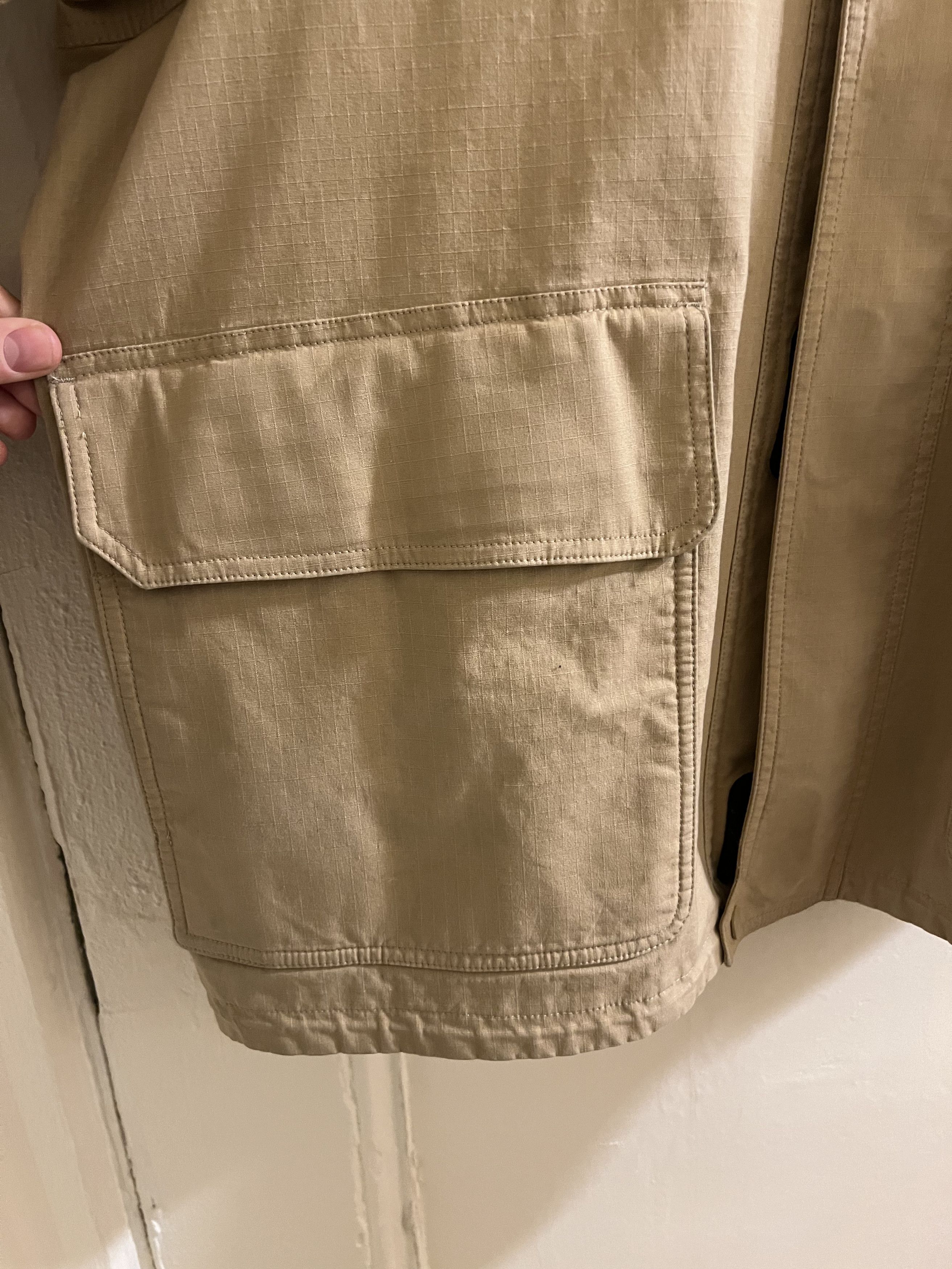 Balenciaga RARE Beige Ripstop Swing Parka Sample Size US L / EU 52-54 / 3 - 5 Thumbnail